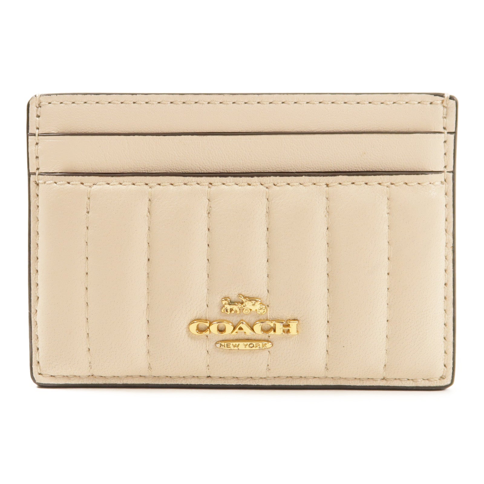 COACH 牛皮皮革Card Case金扣卡片套