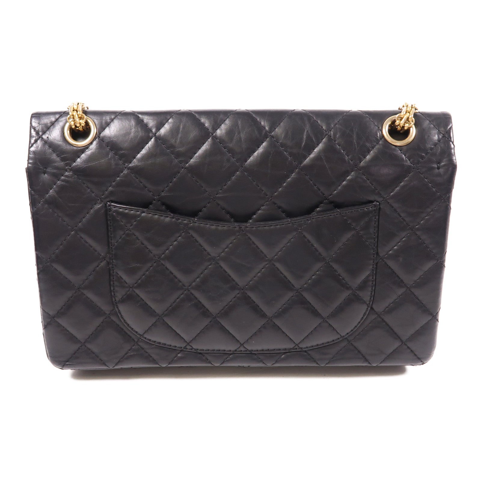 CHANEL 牛皮皮革2.55 Medium金扣鏈帶肩背袋