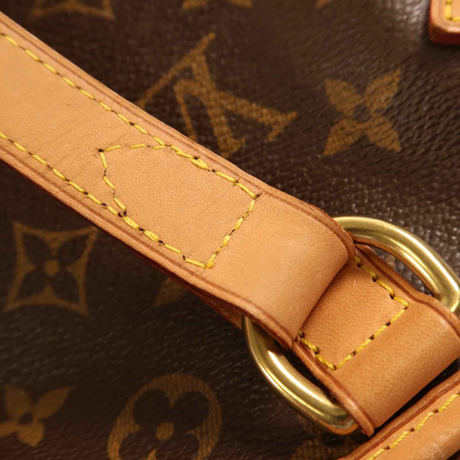 LOUIS VUITTON Monogram Batignolles Horizontal金扣肩背袋棕色