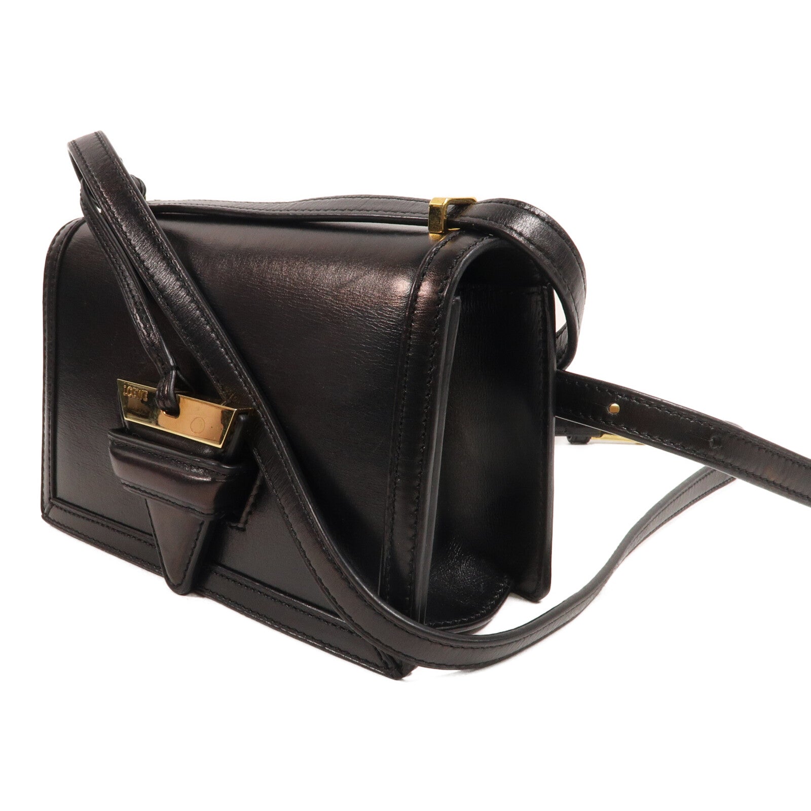 LOEWE 牛皮皮革Barcelona肩背袋