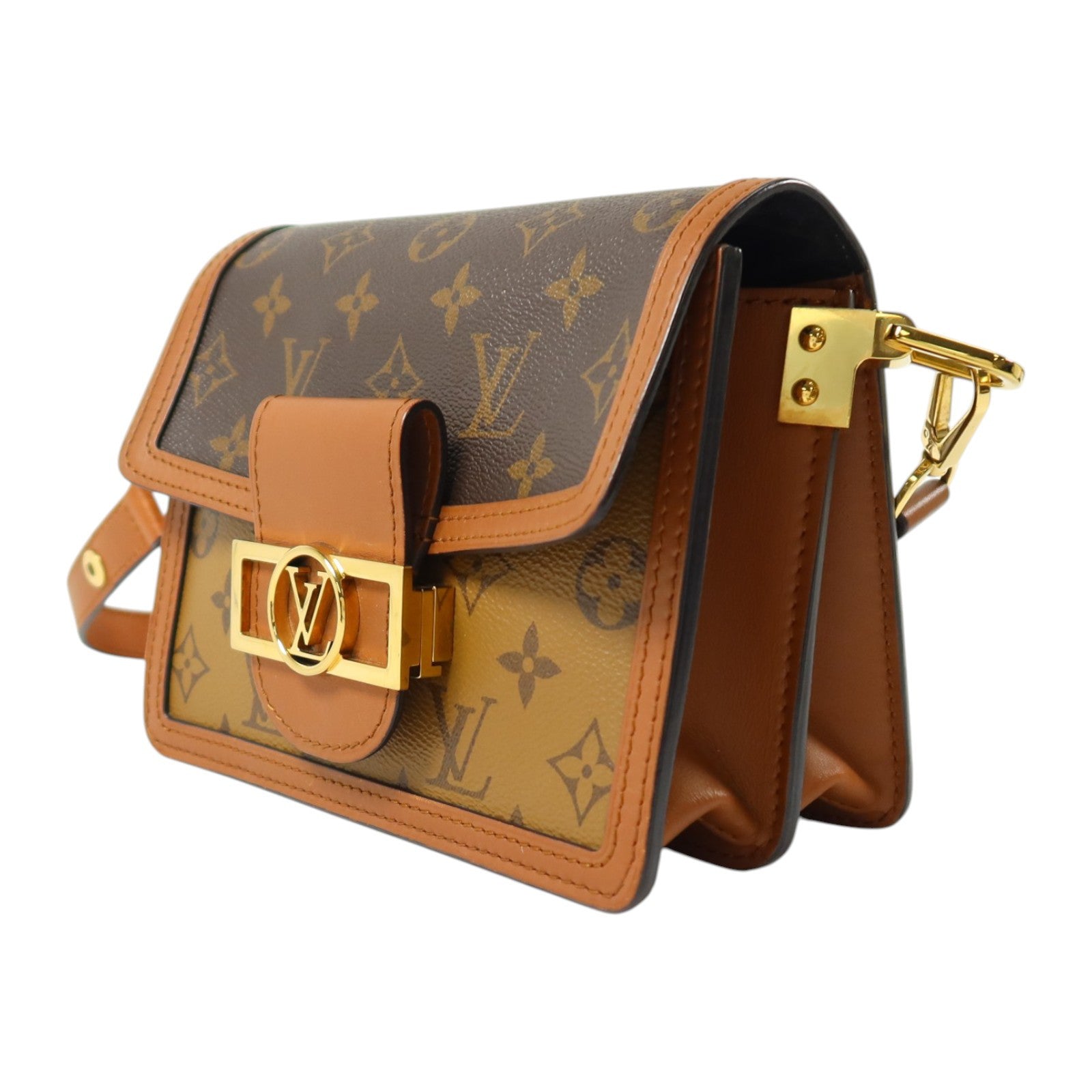 LOUIS VUITTON Monogram Reverse Mini Dauphine肩背袋