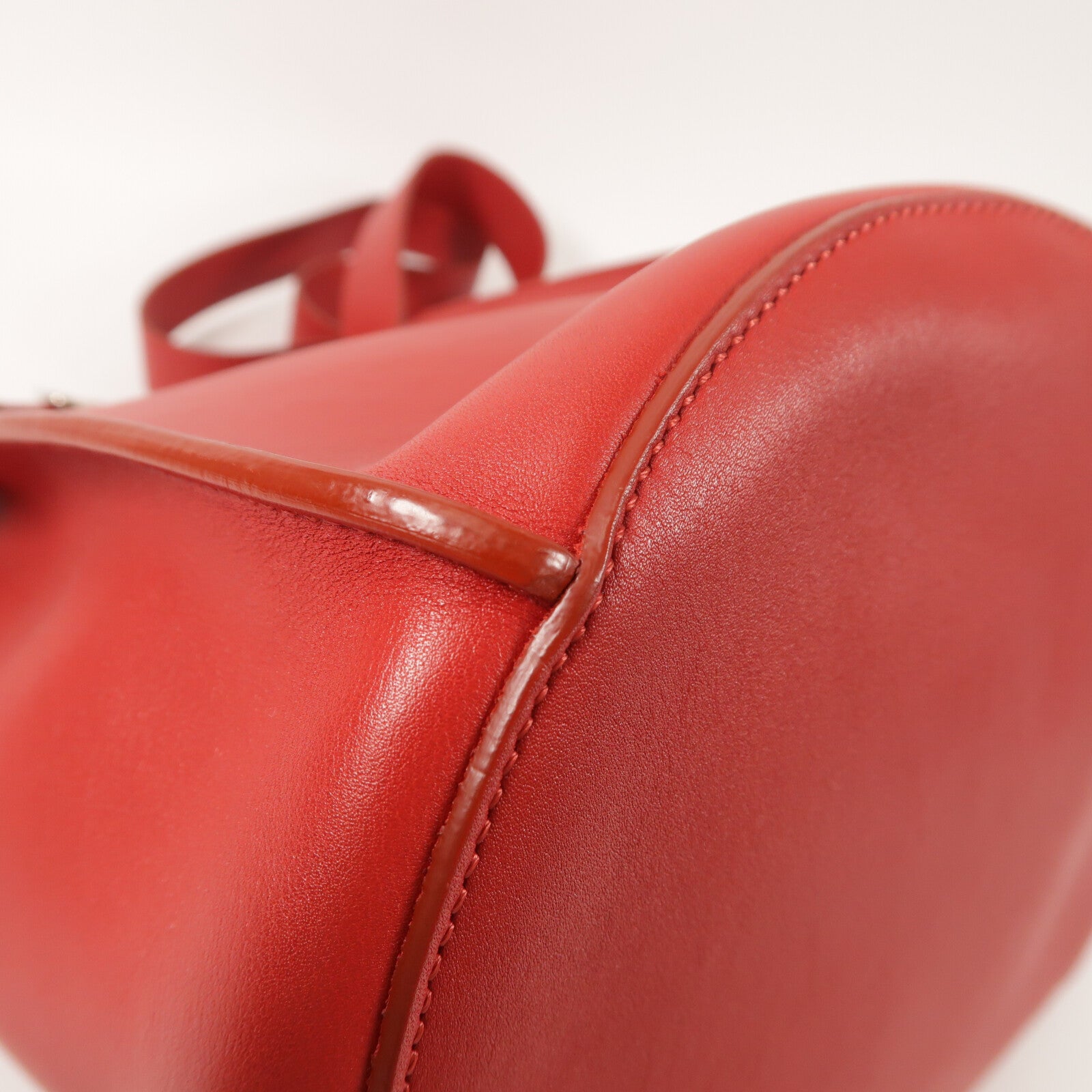 CELINE 牛皮皮革Big Bag Bucket銀扣肩背袋