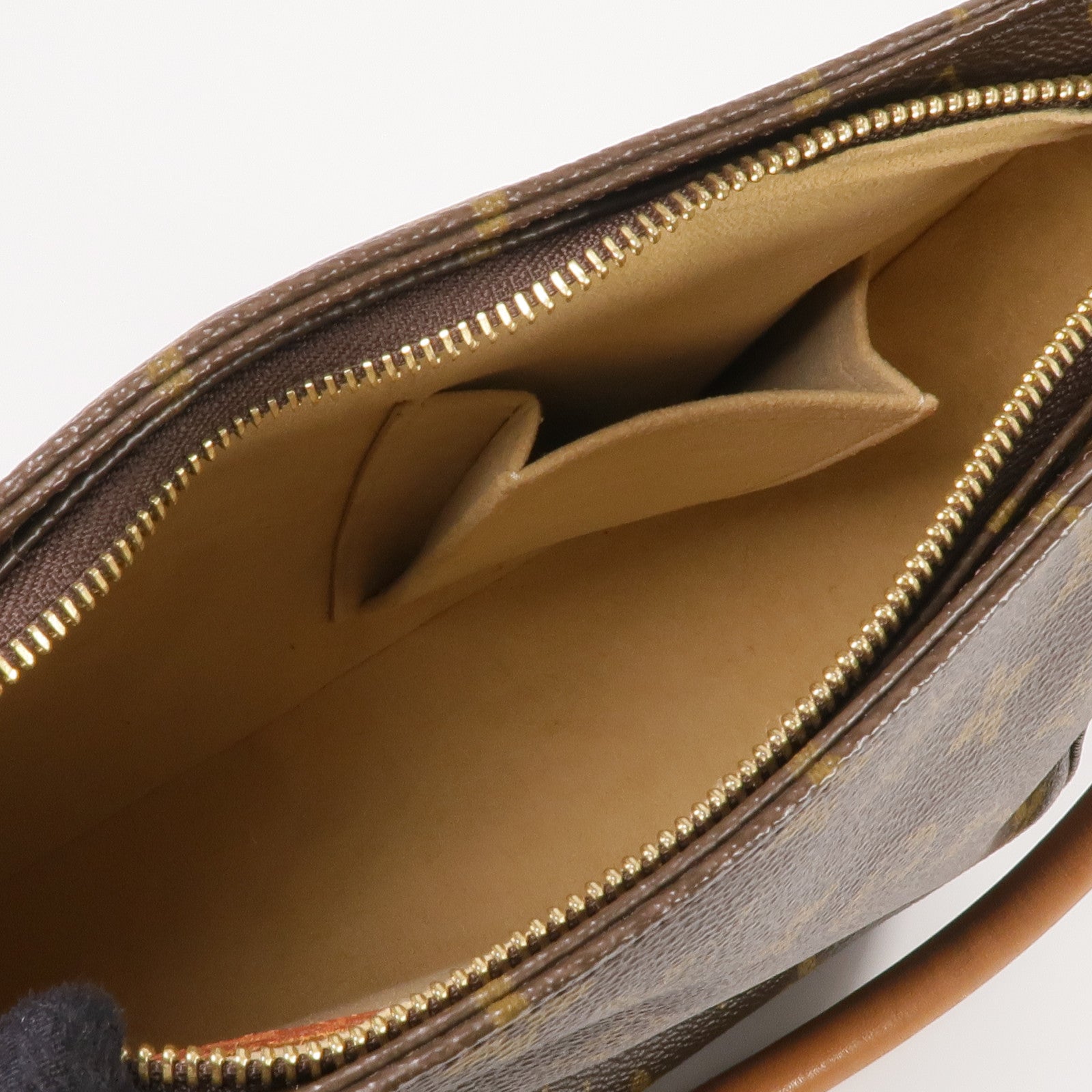 LOUIS VUITTON Monogram Looping MM金扣肩背袋棕色