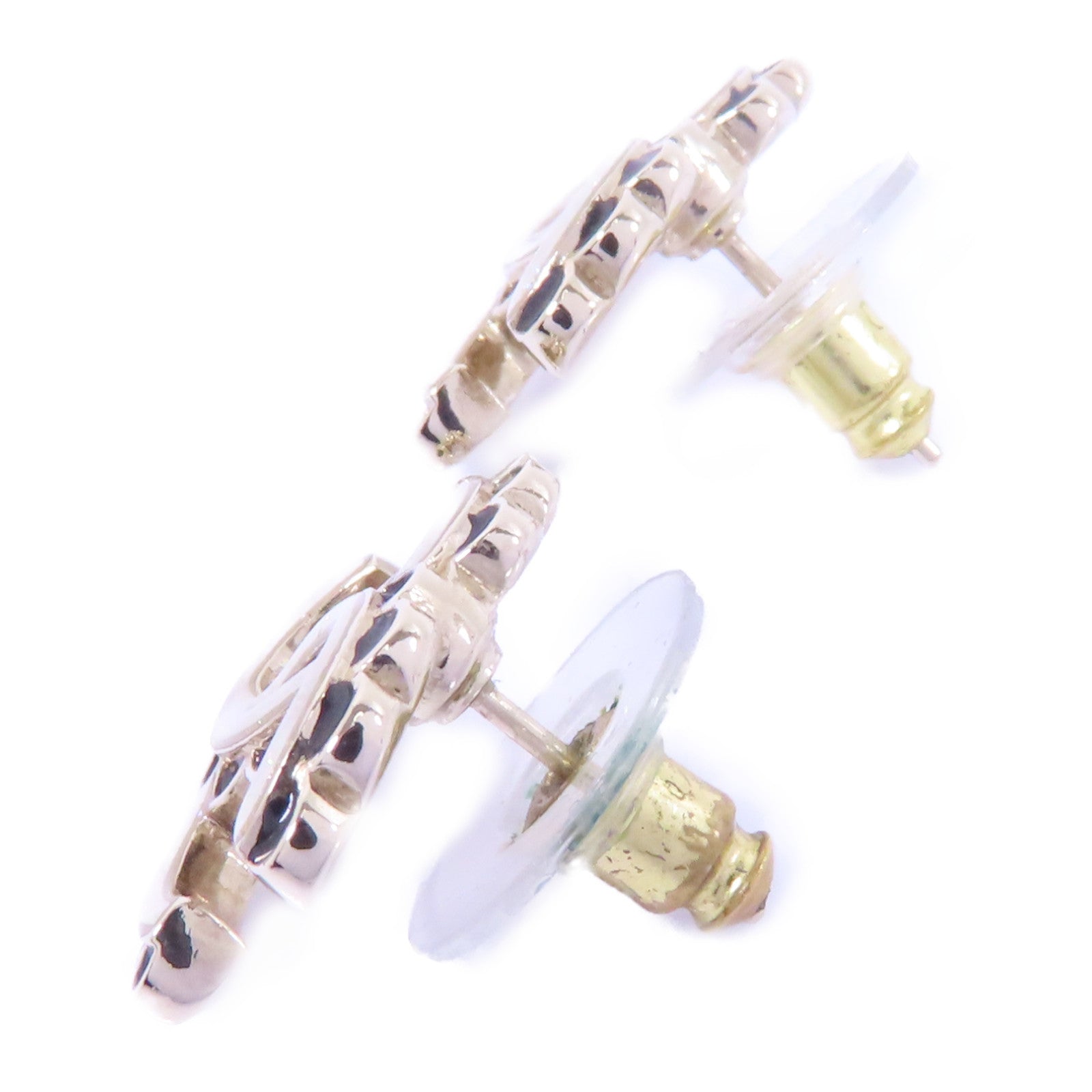 CHANEL 金屬Earrings耳環黑色/白色/金色