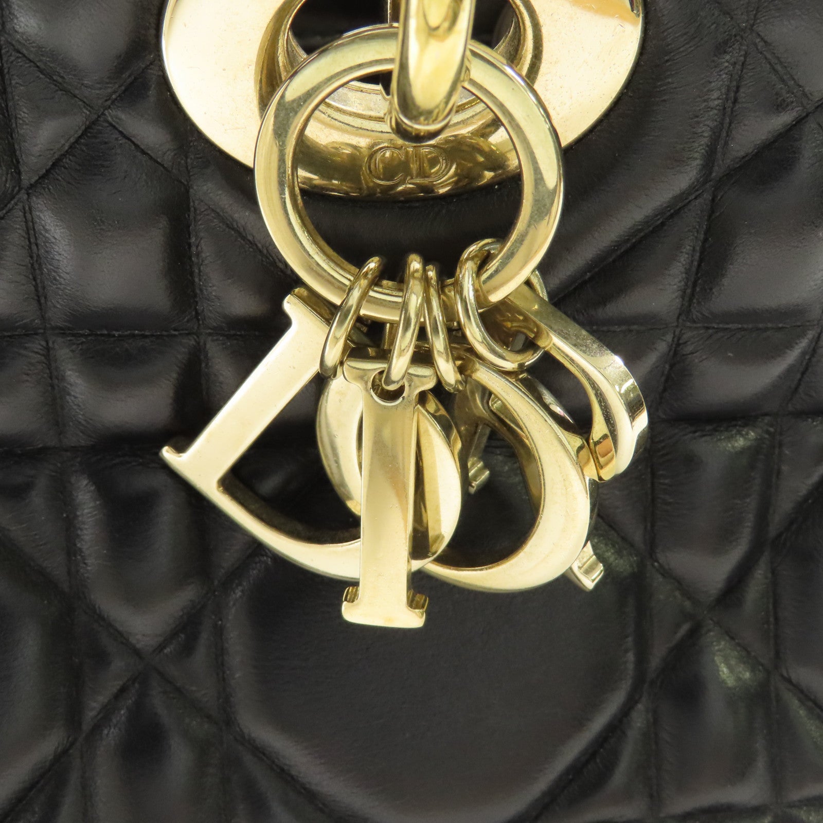 Dior 【激減優惠】牛皮皮革Lady 95.22金扣手挽肩背兩用袋