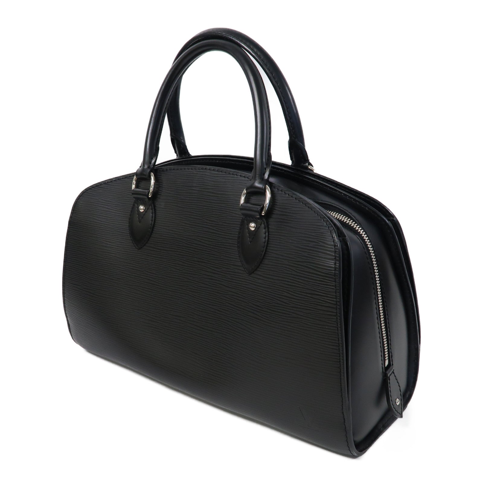 LOUIS VUITTON 【激減優惠】Epi Pont-Neuf PM Bag銀扣手挽袋黑色