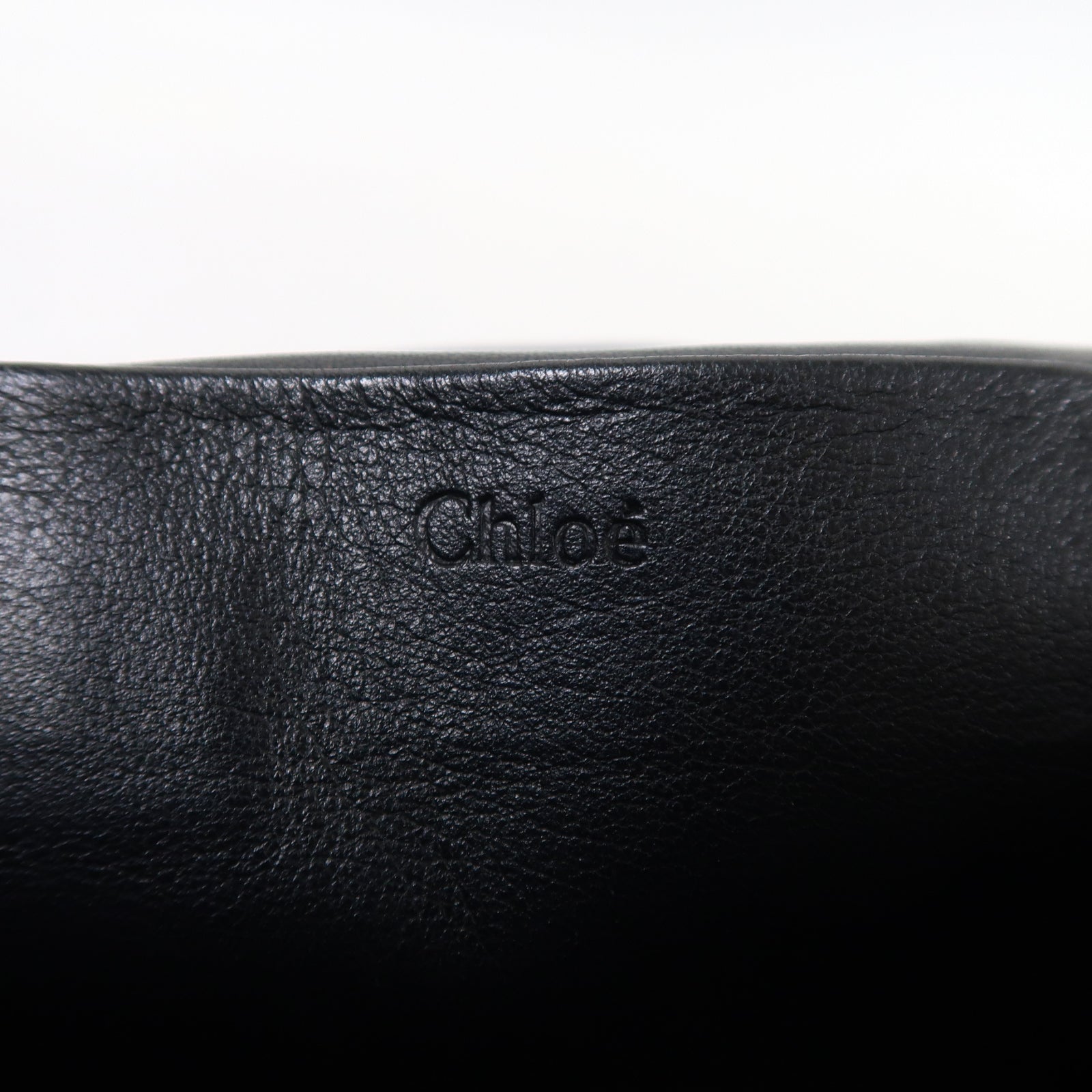 Chloe 牛皮皮革Shoulder Bag金扣肩背袋黑色