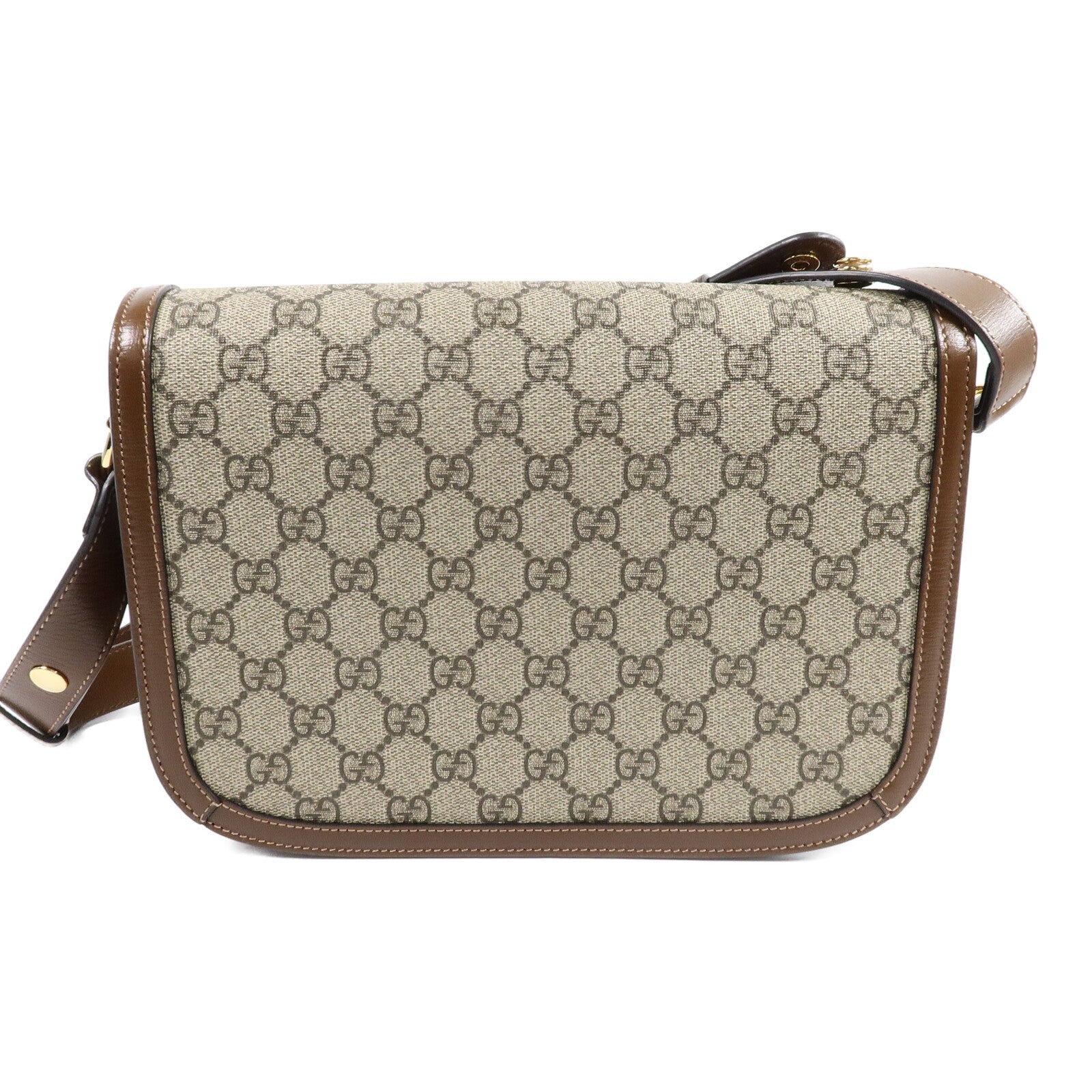GUCCI 塗層帆布Horsebit 1955 MM肩背袋