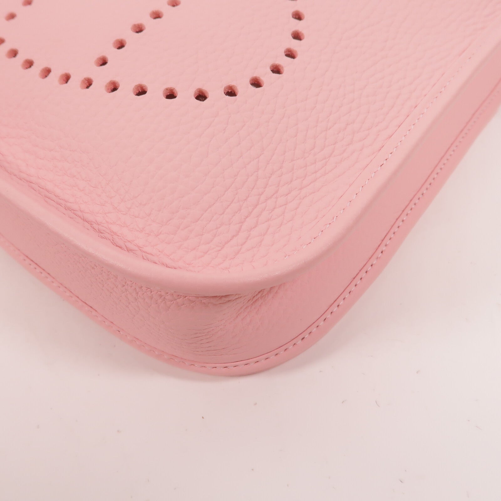 HERMES Clemence皮革Evelyne 23肩背袋Rose Sakura