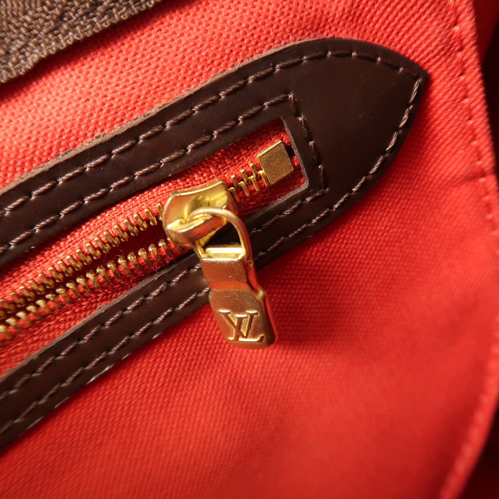 LOUIS VUITTON Damier Speedy 25金扣手挽肩背兩用袋啡色