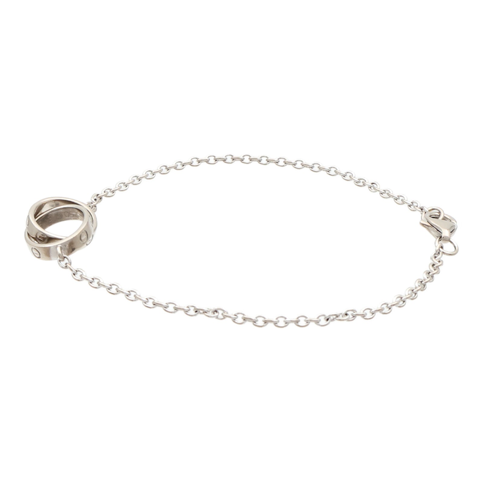 CARTIER 18K白金Baby Love Bracelet手鏈