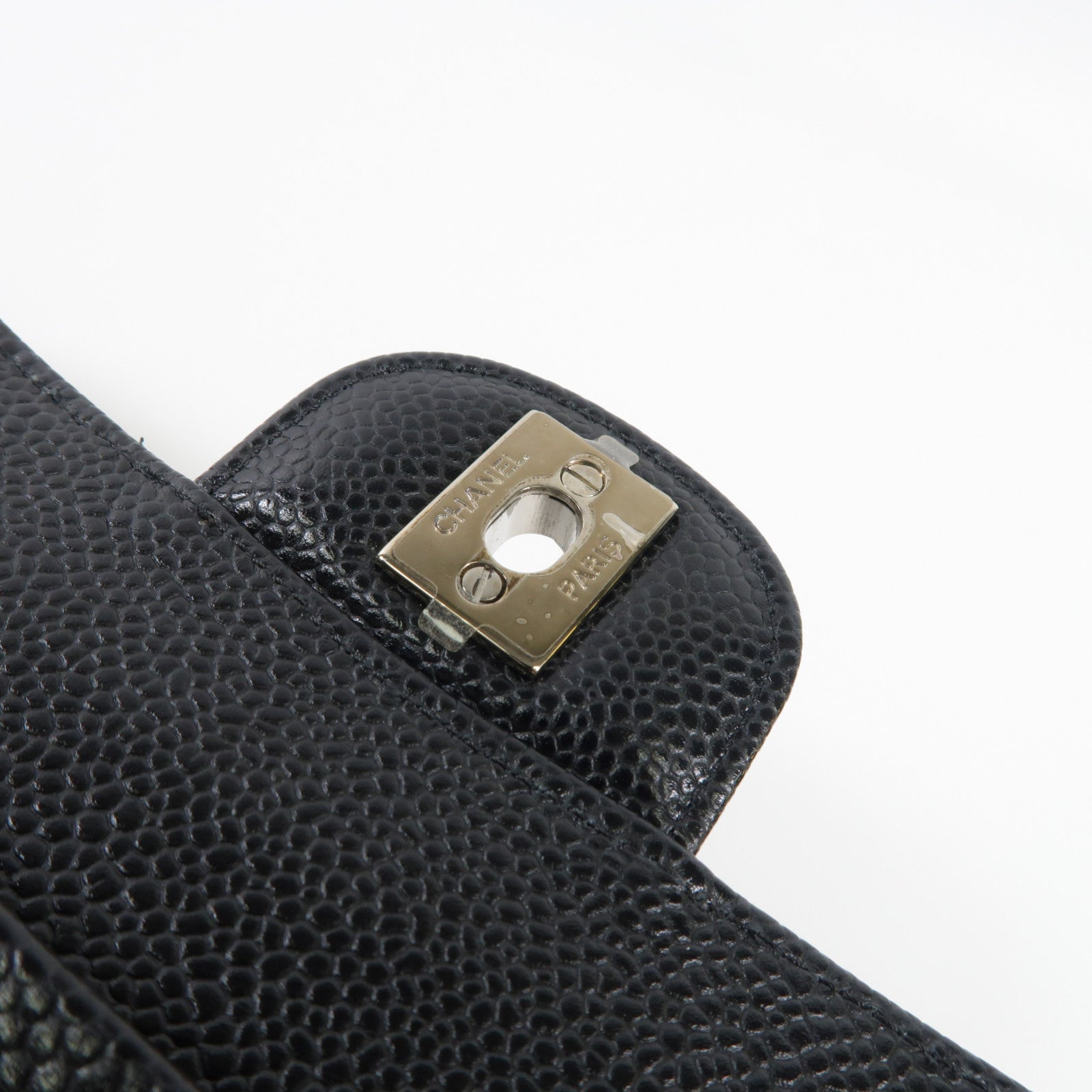 CHANEL 牛皮皮革Classic 25銀扣手挽肩背兩用袋