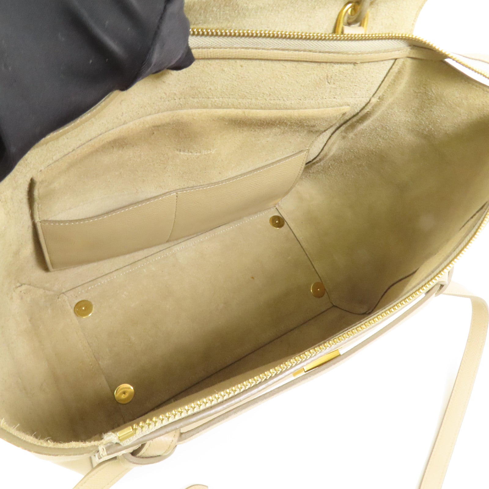 CELINE 牛皮皮革Mini Belt Bag金扣手挽肩背兩用袋