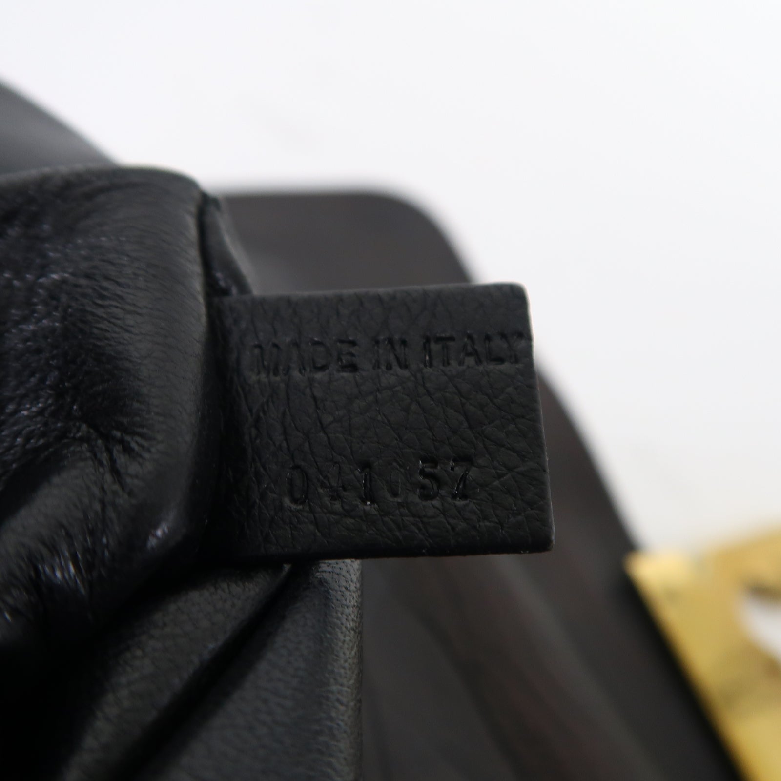 Chloe 牛皮皮革Shoulder Bag金扣肩背袋黑色