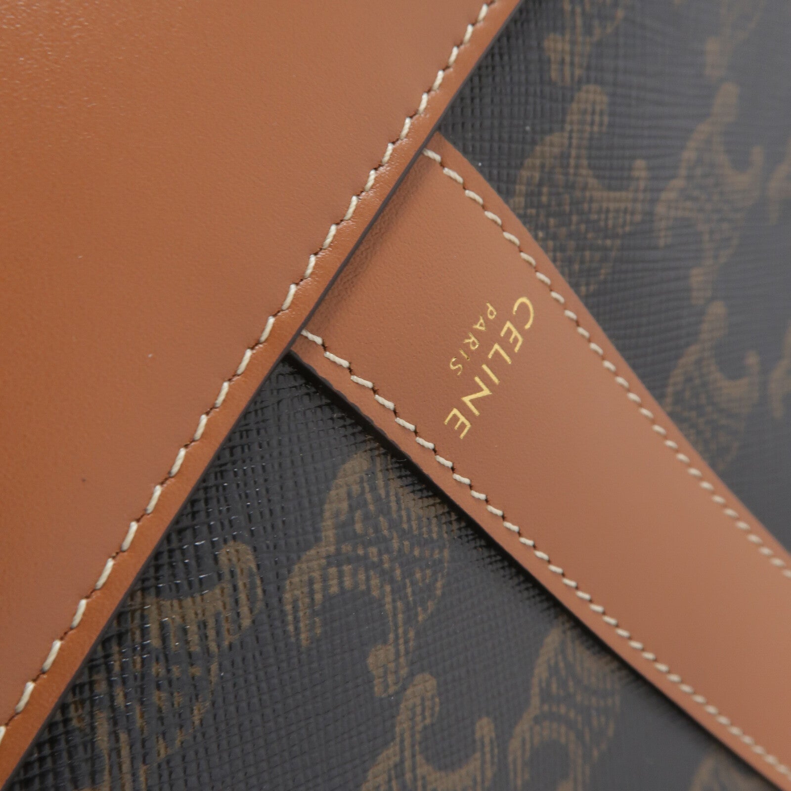 CELINE 塗層帆布Thomphe Small Bucket肩背袋