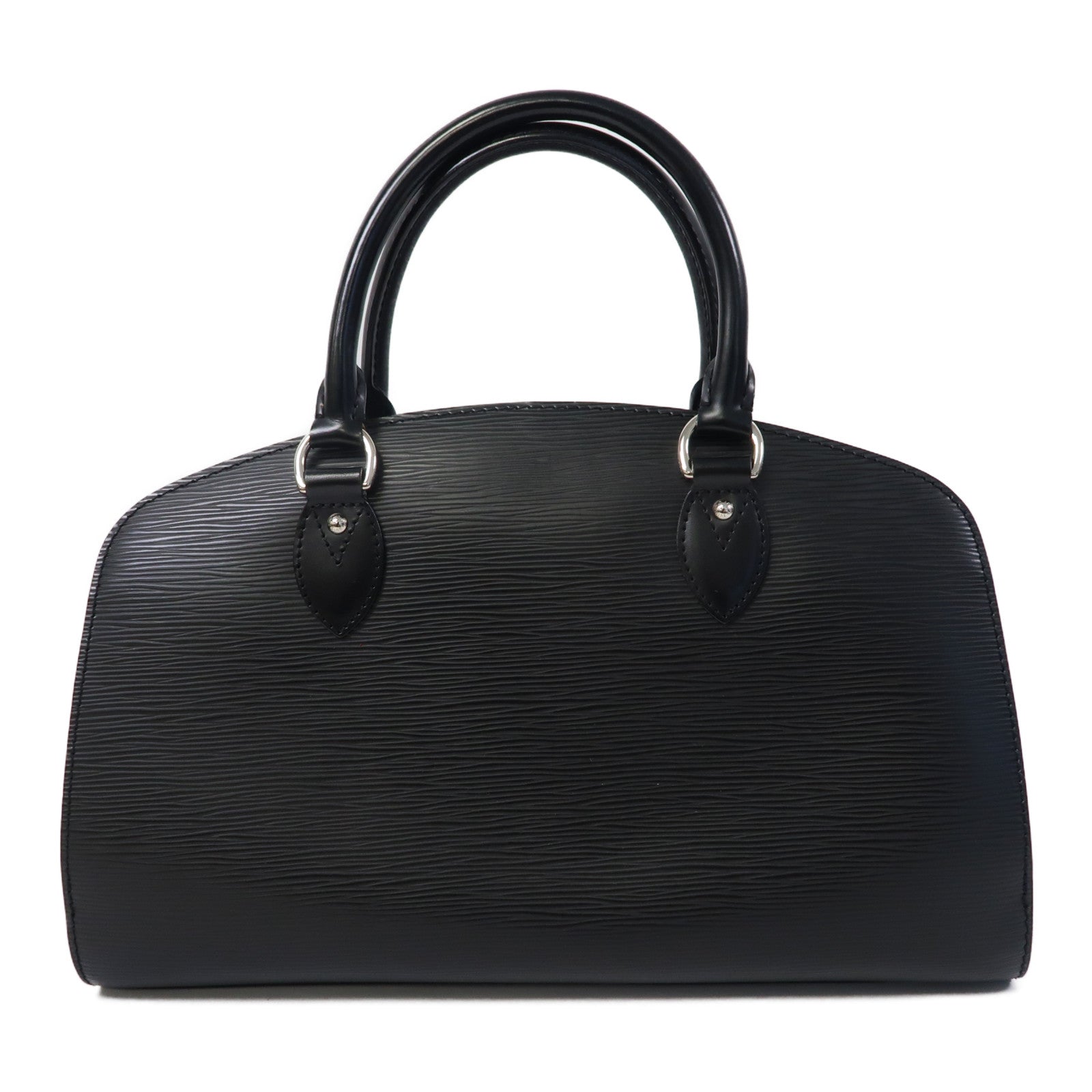 LOUIS VUITTON 【激減優惠】Epi Pont-Neuf PM Bag銀扣手挽袋黑色