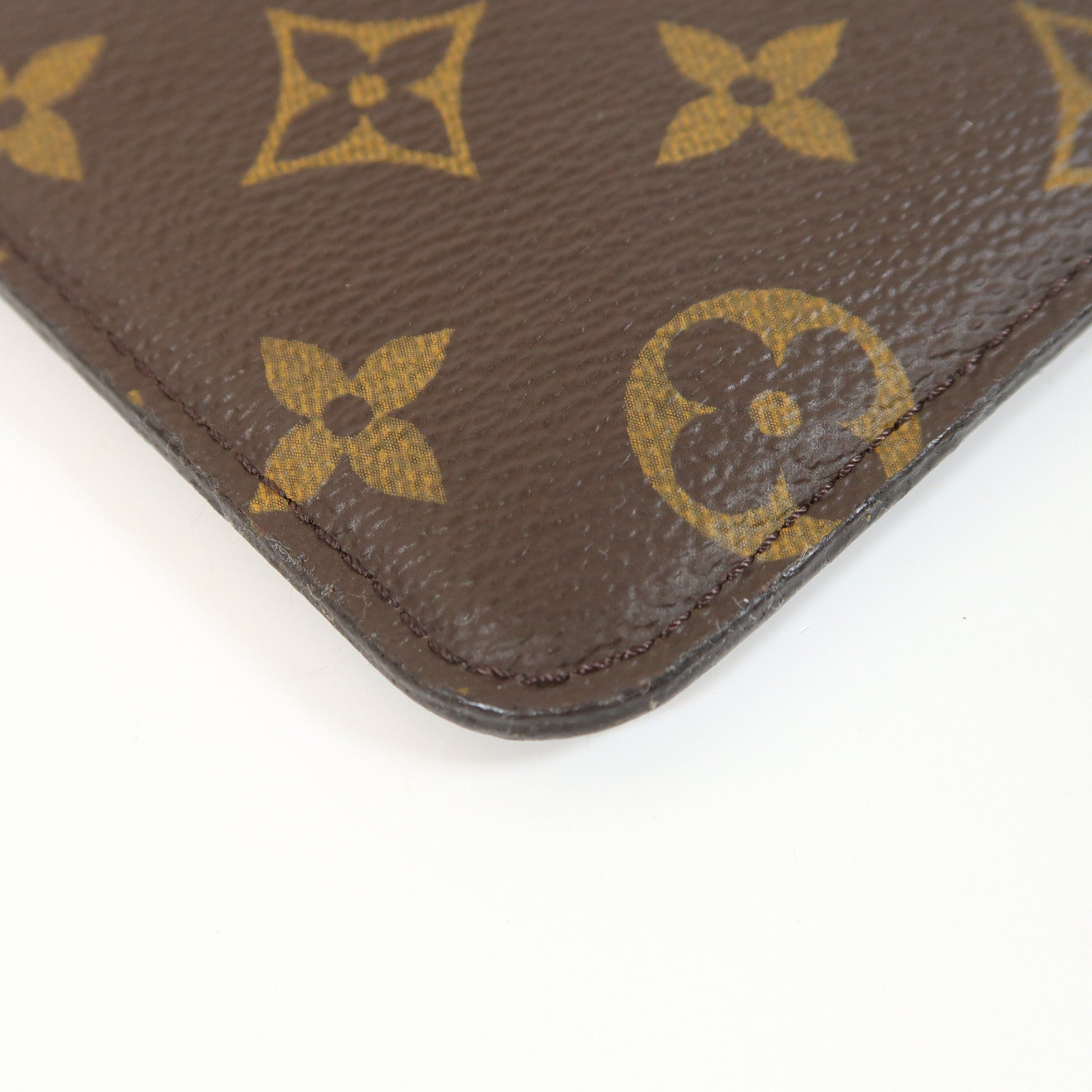 LOUIS VUITTON Monogram Sunglasses Case金扣眼鏡套棕色