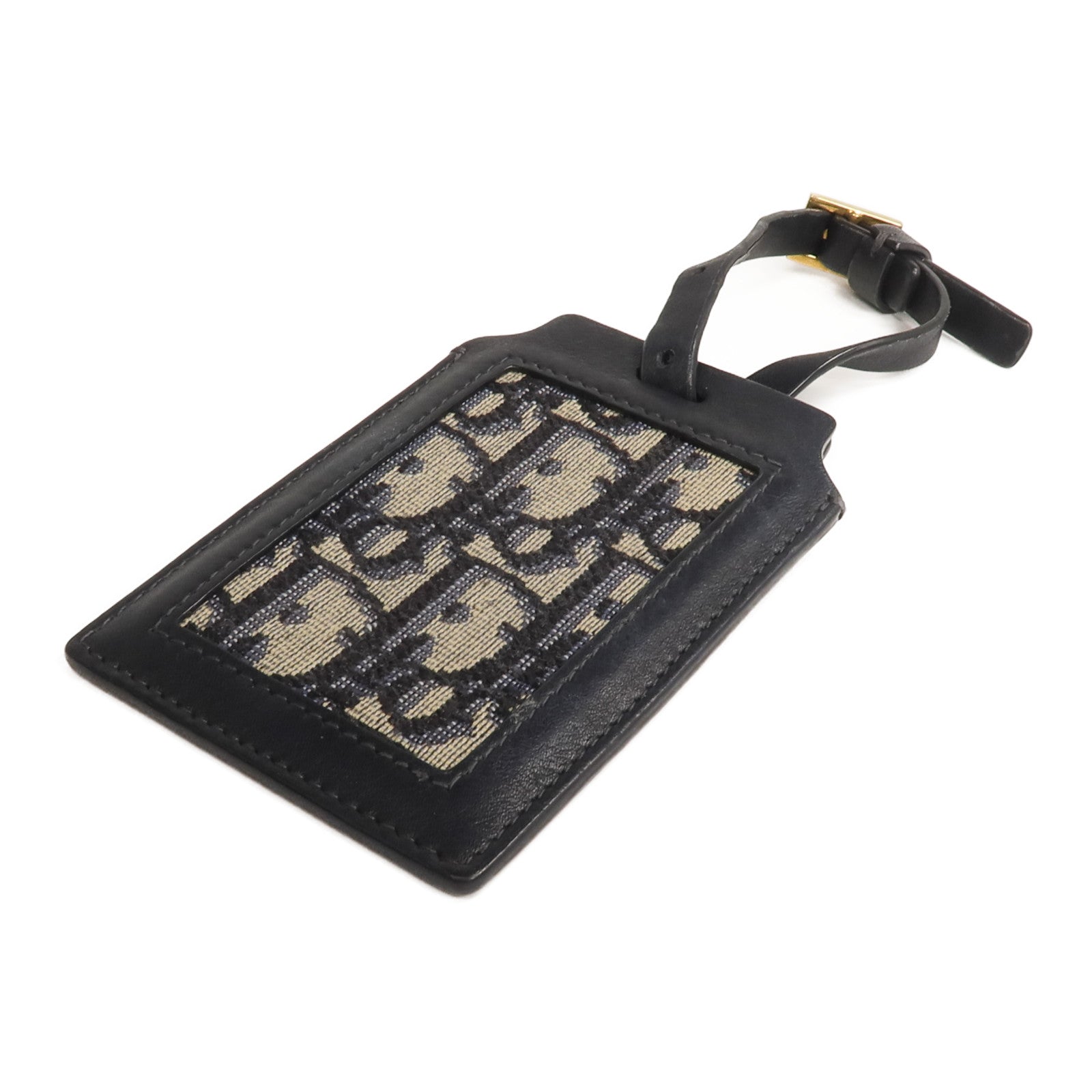Dior 帆布/牛皮皮革Luggage Tag行李標籤