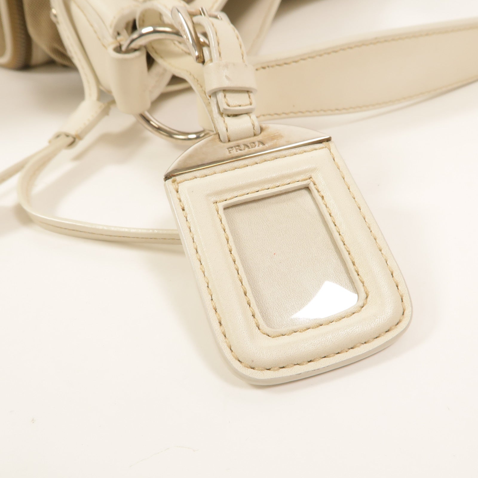 PRADA 帆布Logo Jacquard肩背袋