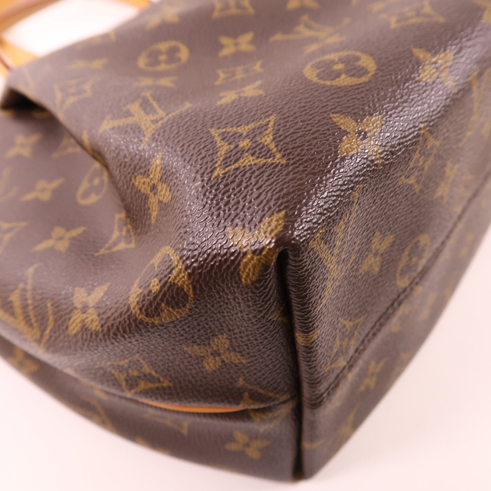 LOUIS VUITTON Monogram Turenne MM金扣手挽肩背兩用袋棕色