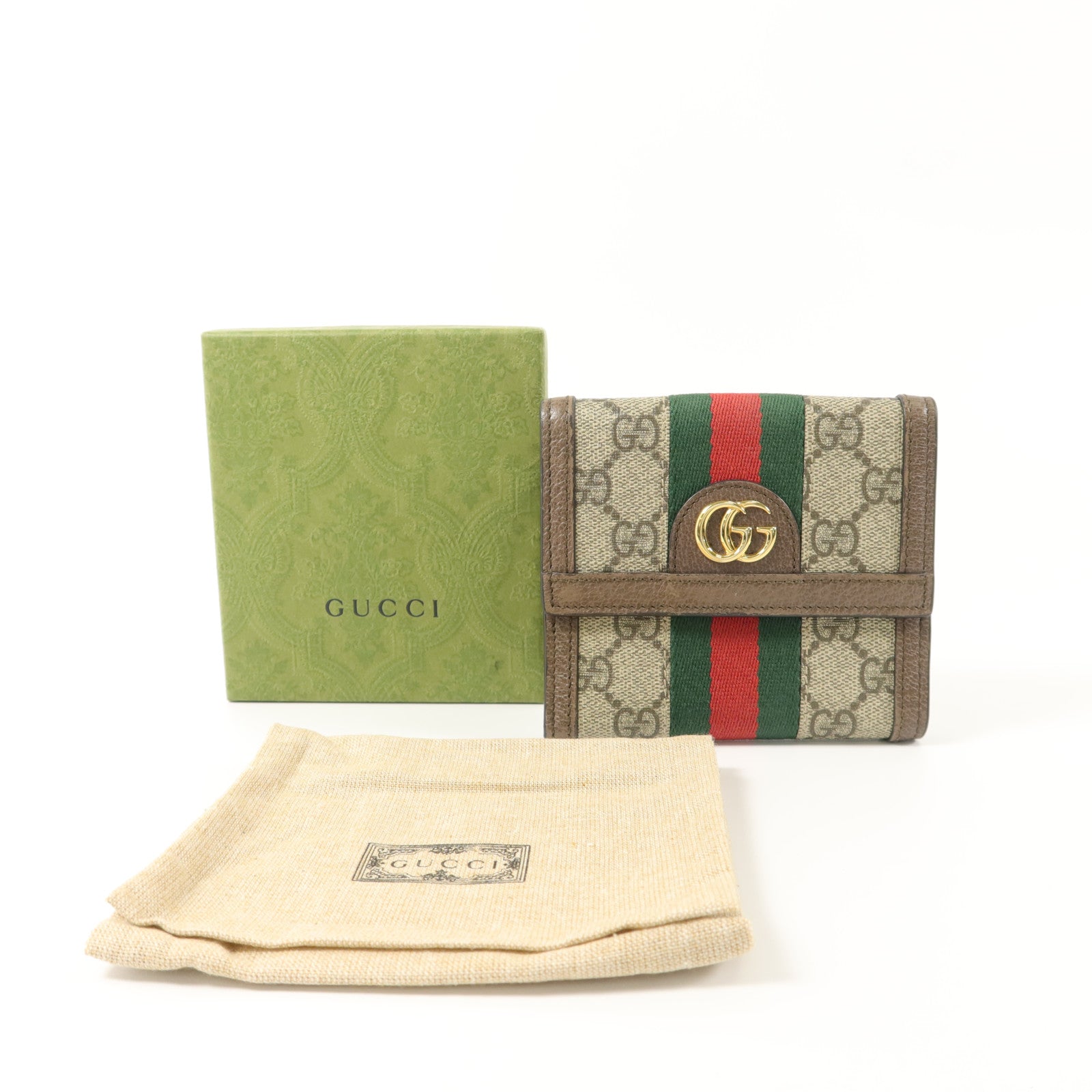 GUCCI 塗層帆布Ophidia GG Wallet錢包