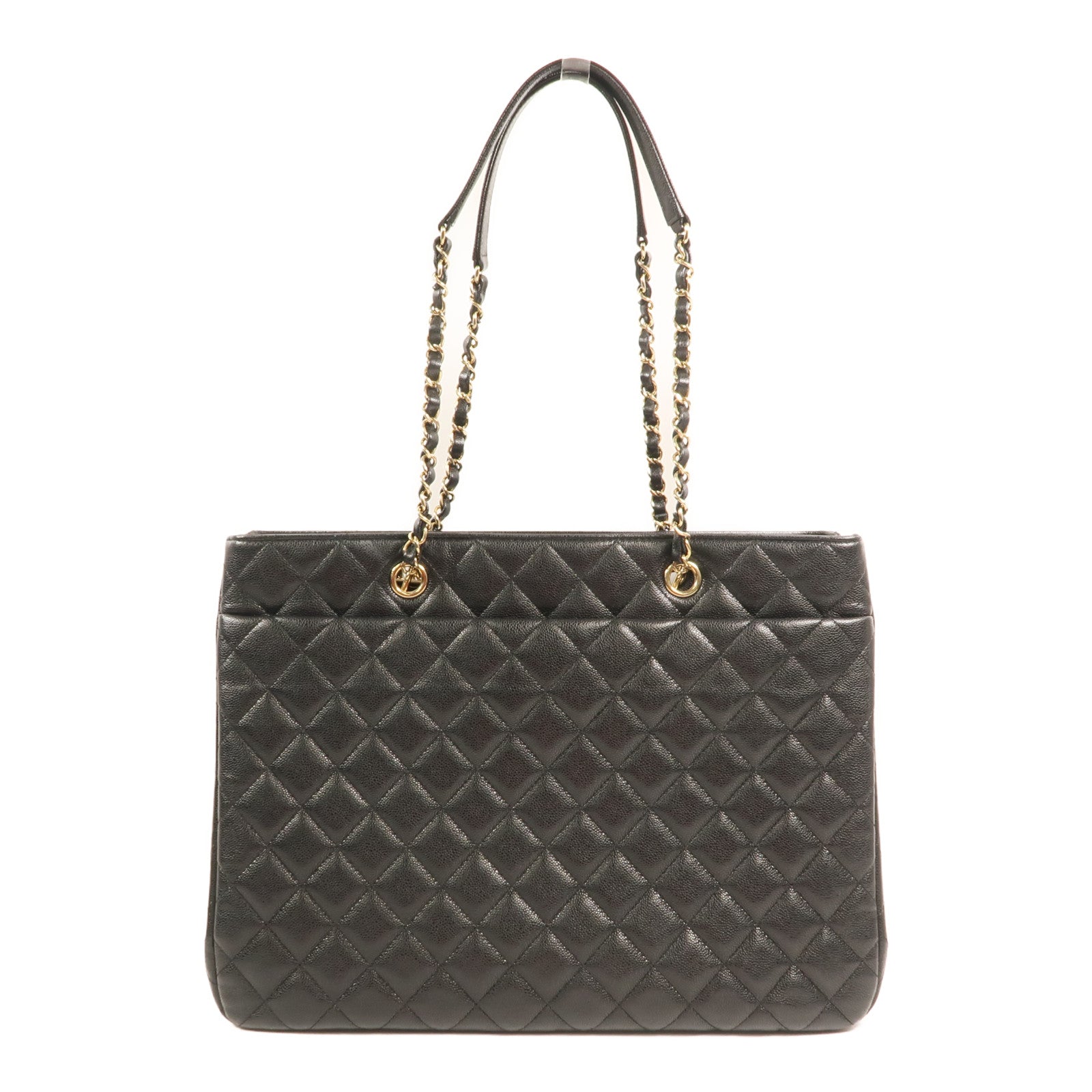 CHANEL 牛皮皮革Shoulder Bag金扣鏈帶肩背袋