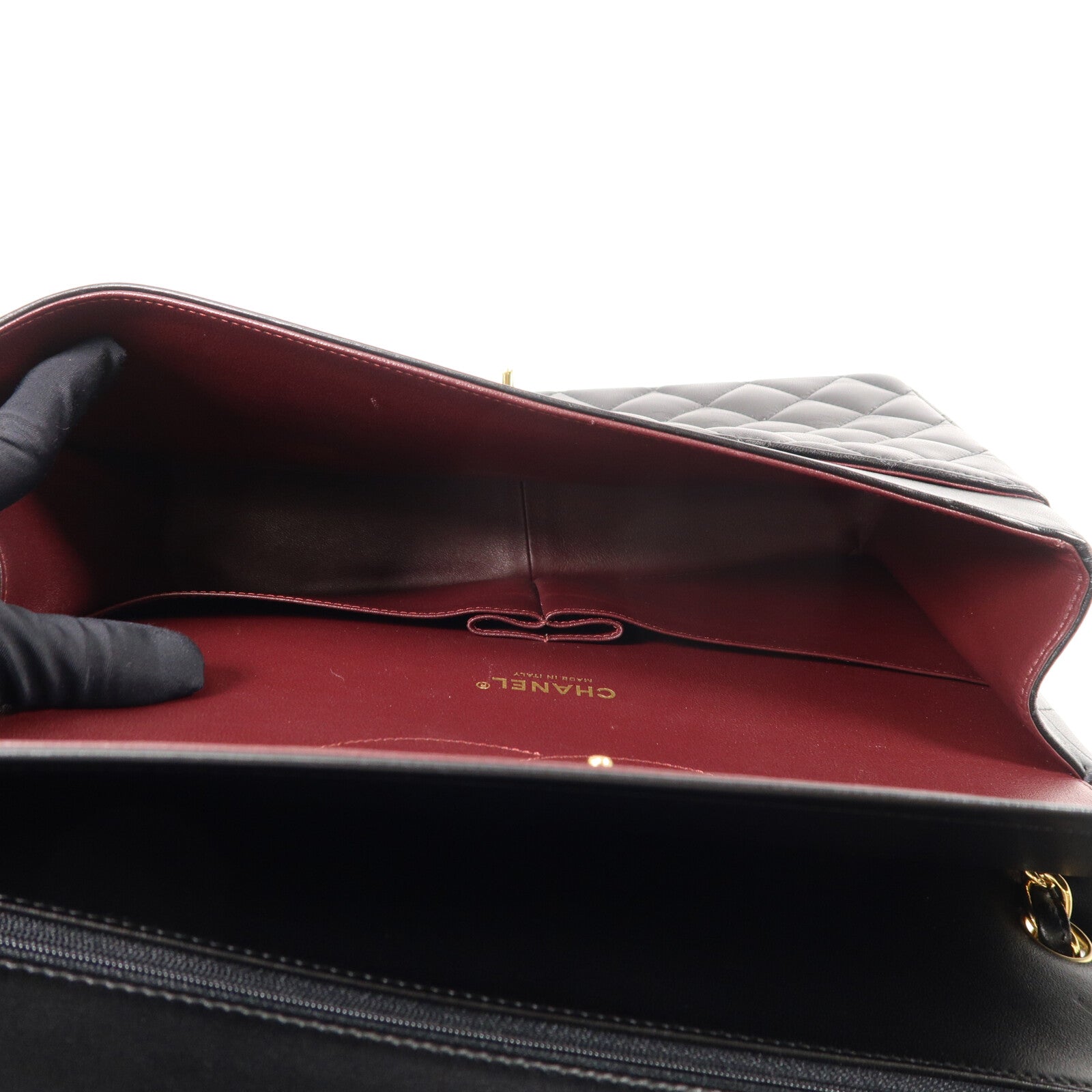 CHANEL 羊皮皮革Maxi Classic鏈帶肩背袋