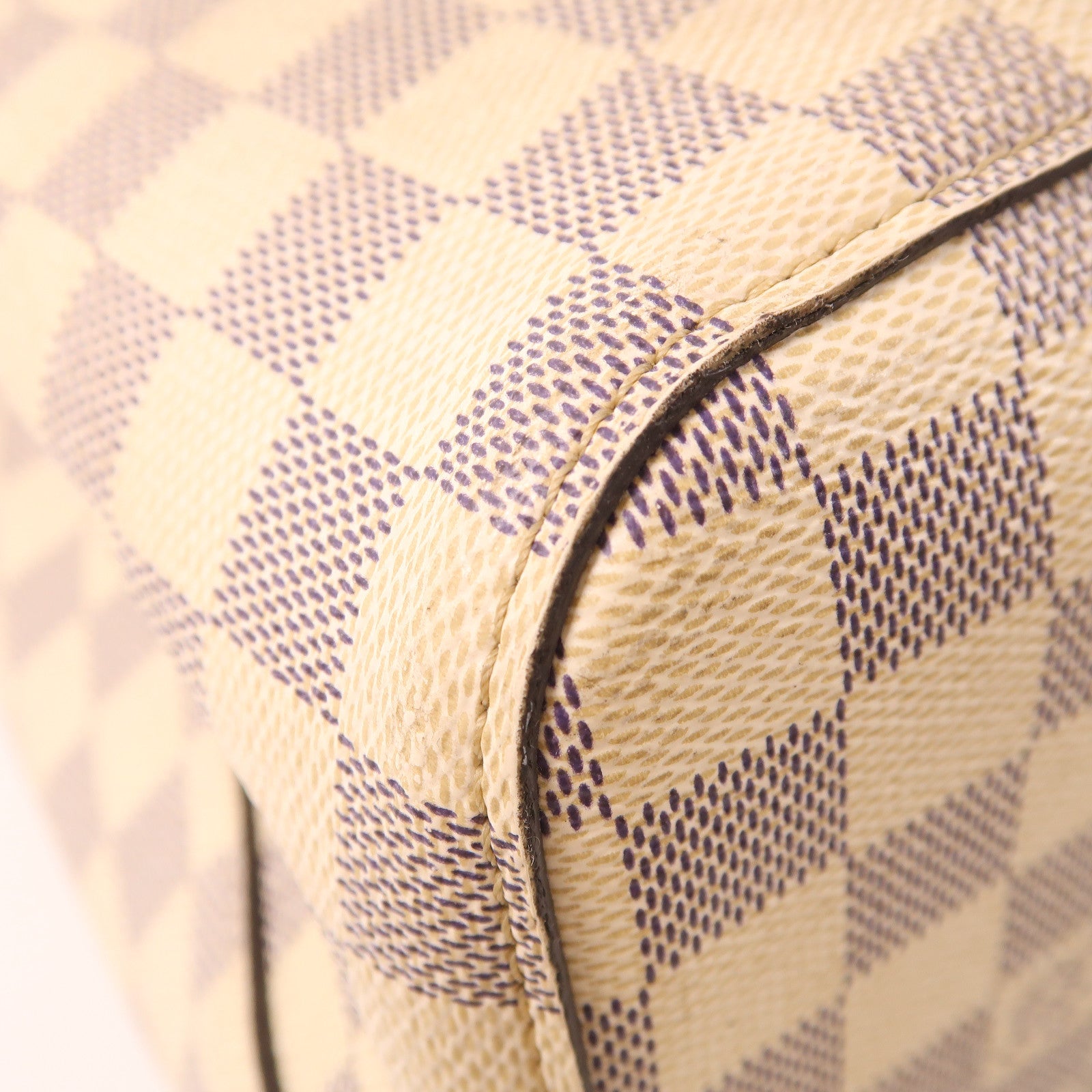 LOUIS VUITTON Damier Azur Neo Noe金扣肩背袋白色/藍色