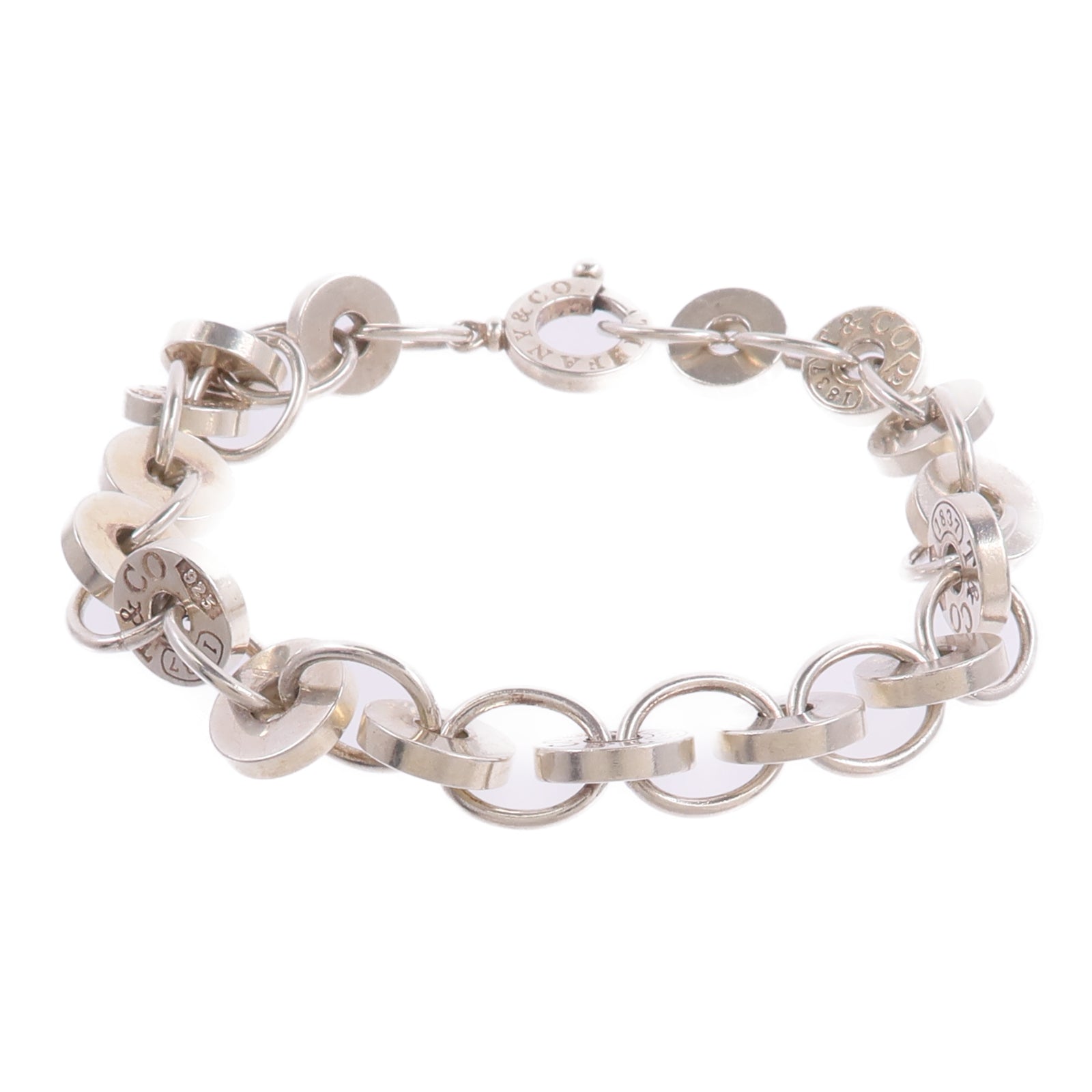 TIFFANY＆CO 925純銀1837 Circle Bracelet手鏈