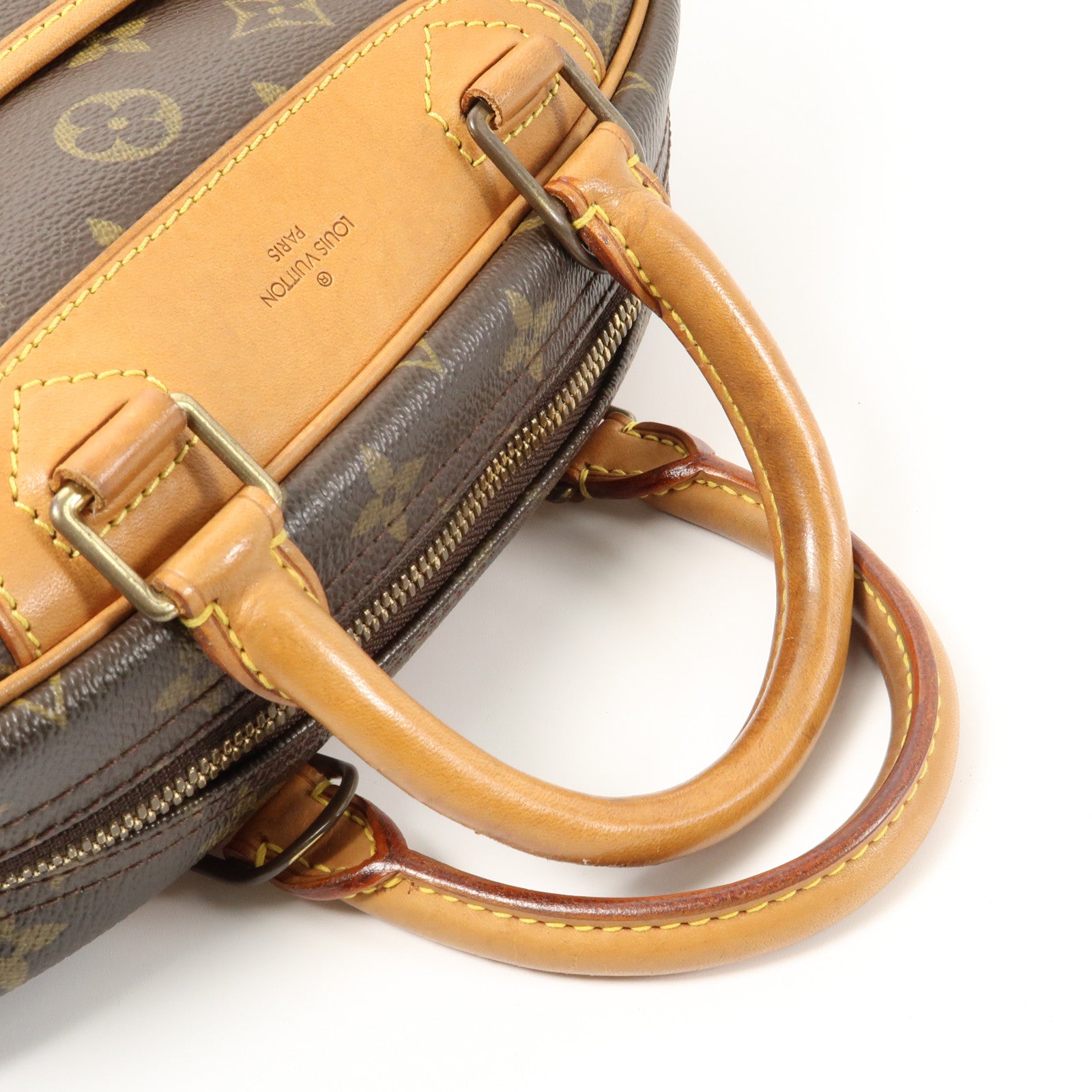 LOUIS VUITTON Monogram Deauville金扣手挽袋