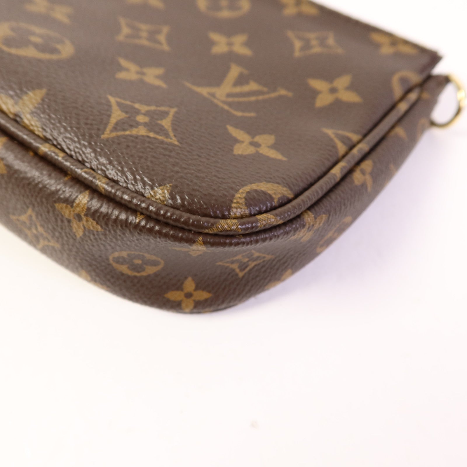 LOUIS VUITTON Monogram Multi Pochette Accessoires金扣手挽肩背兩用袋棕色