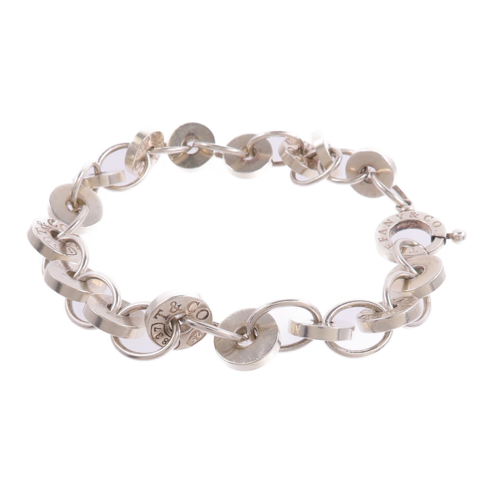 TIFFANY＆CO 925純銀1837 Circle Bracelet手鏈