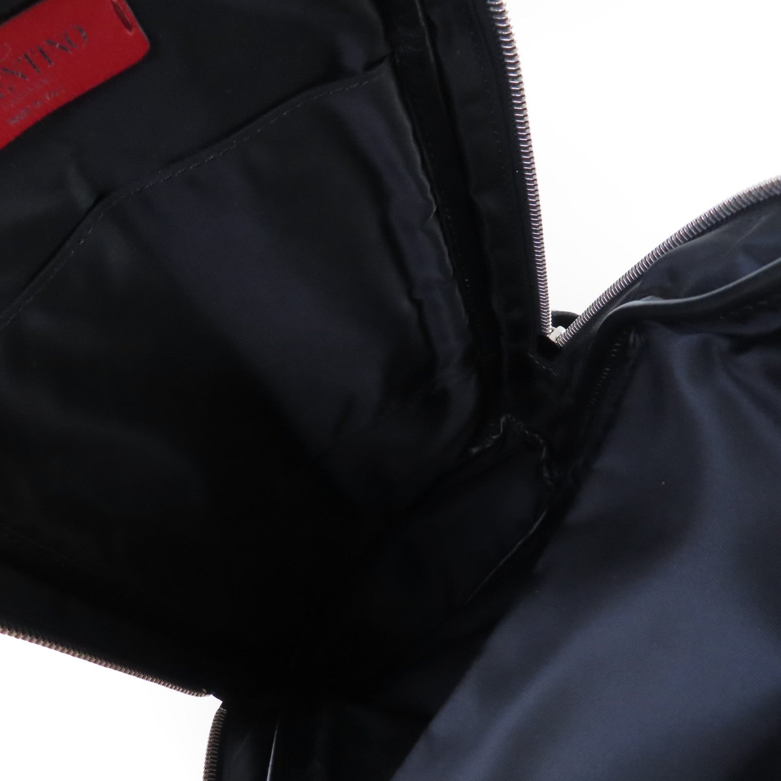 Valentino 【激減優惠】尼龍VLTN Shoulder Bag銀扣肩背袋黑色