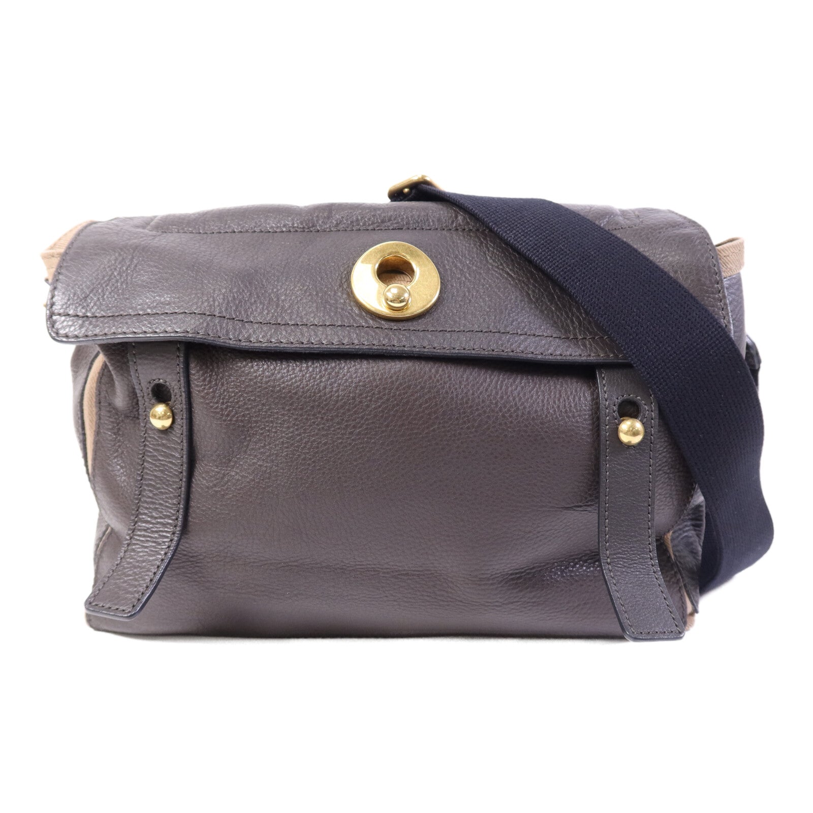 YVES SAINT LAURENT 牛皮皮革Muse金扣肩背袋