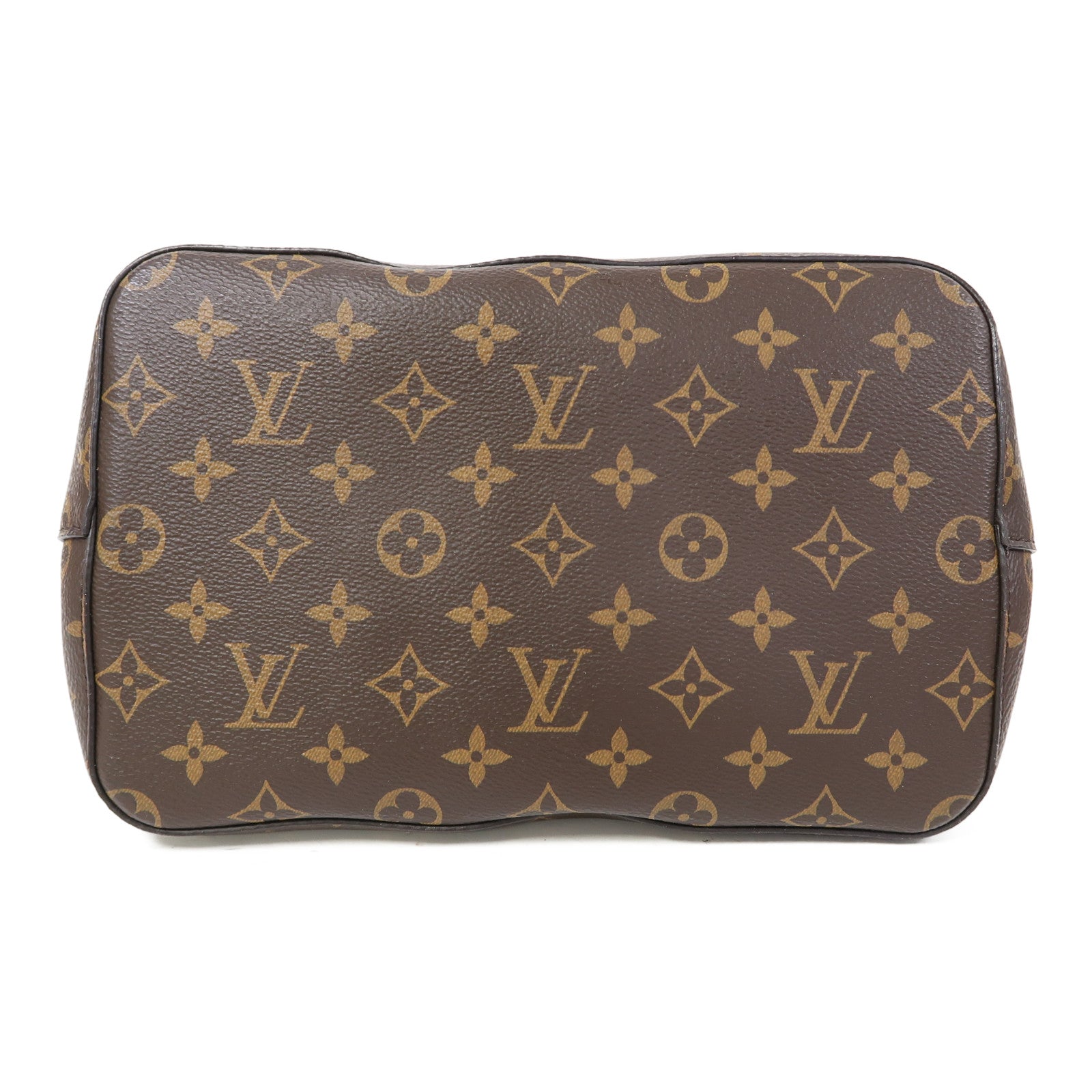LOUIS VUITTON Monogram Neo Noe MM金扣肩背袋啡色/紅色