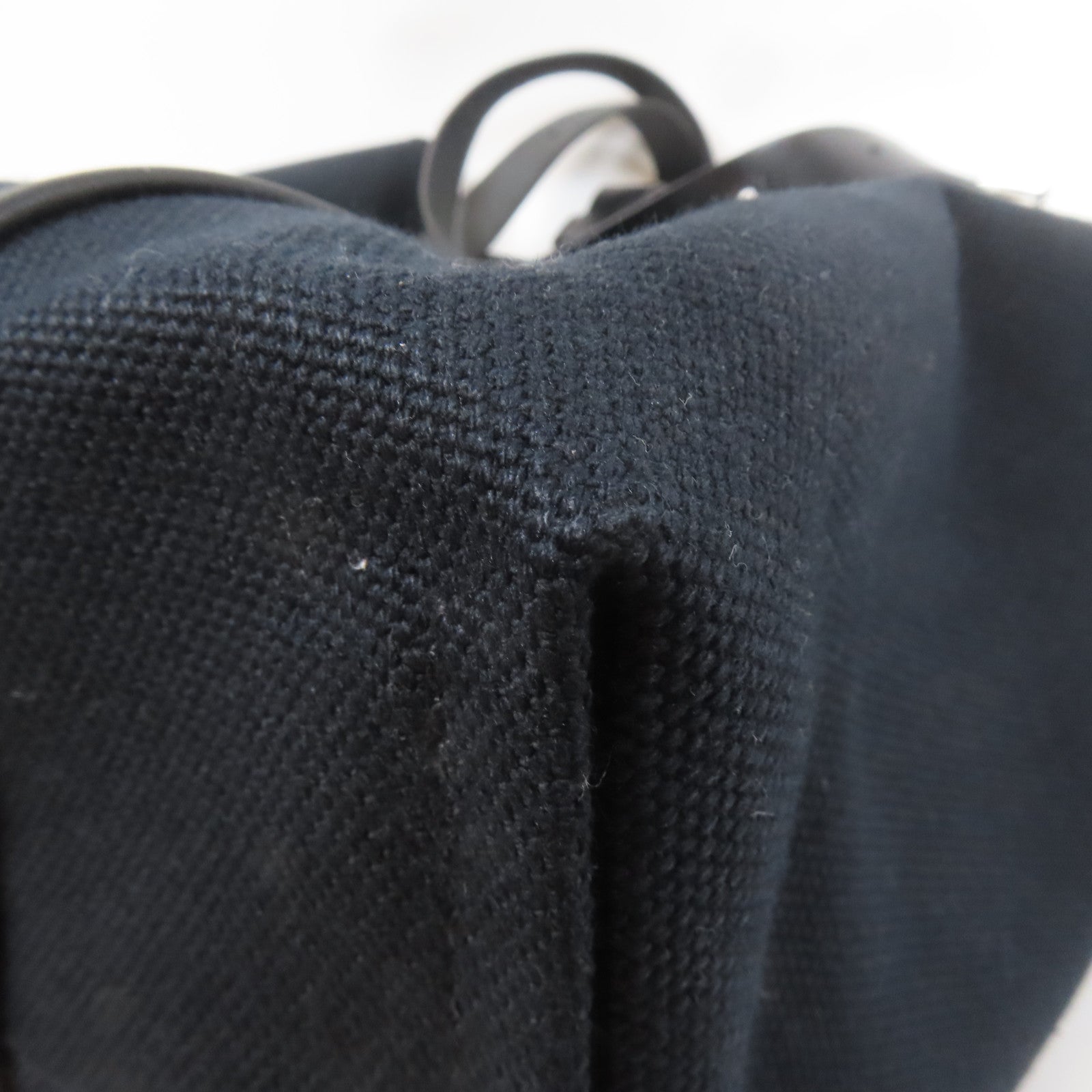 HERMES 帆布Etriviere Pocket 27銀扣手挽袋Noir黑色