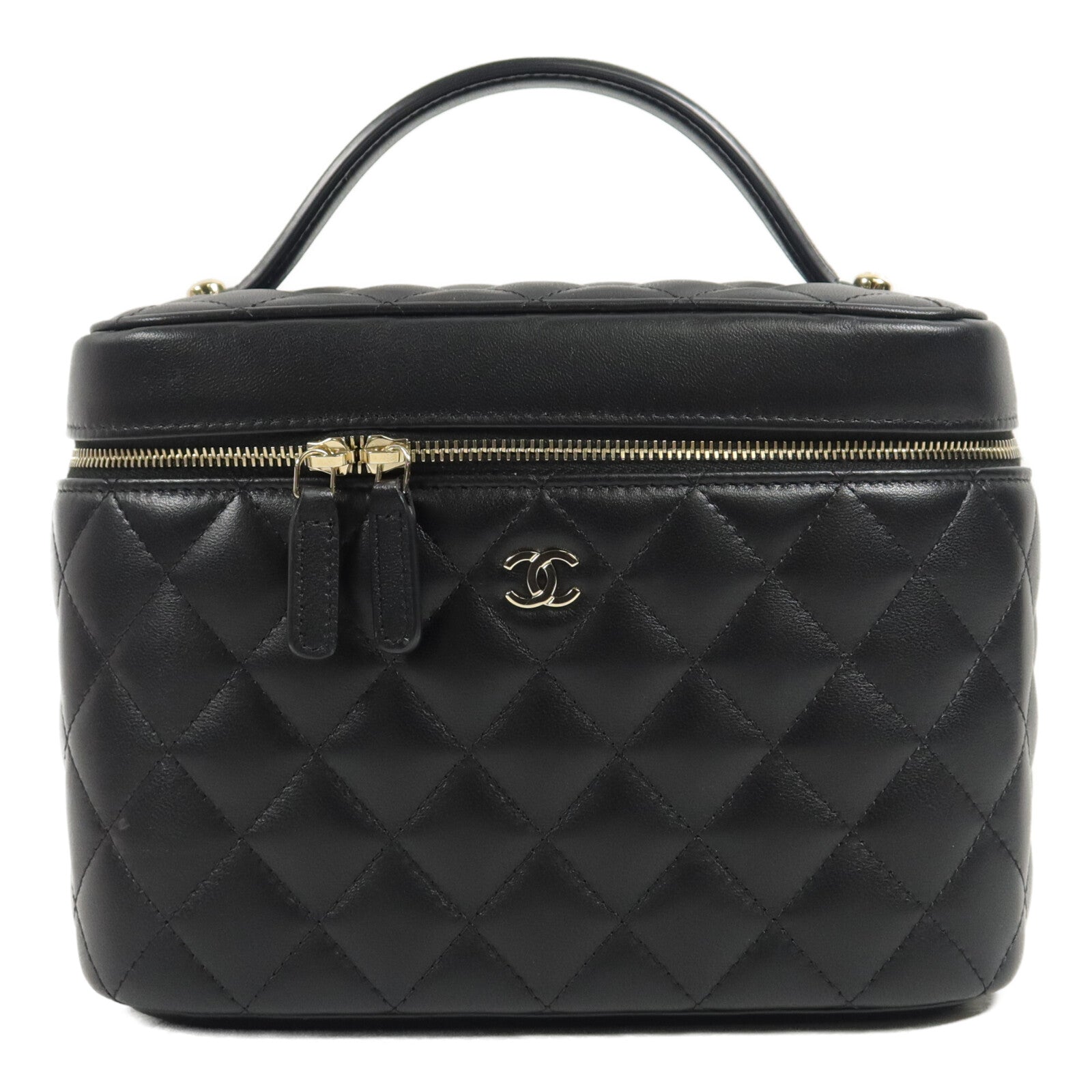 CHANEL 羊皮皮革Vanity Case手挽袋