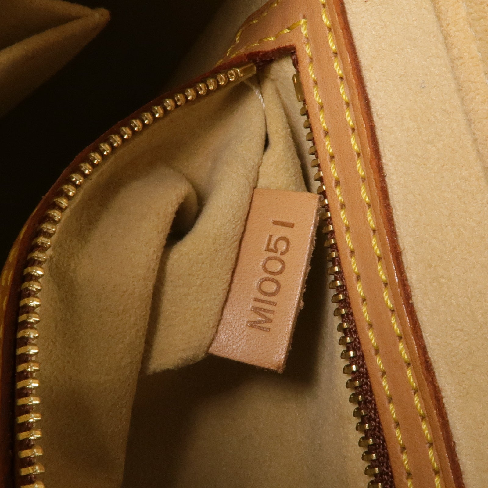 LOUIS VUITTON Monogram Looping MM金扣肩背袋棕色