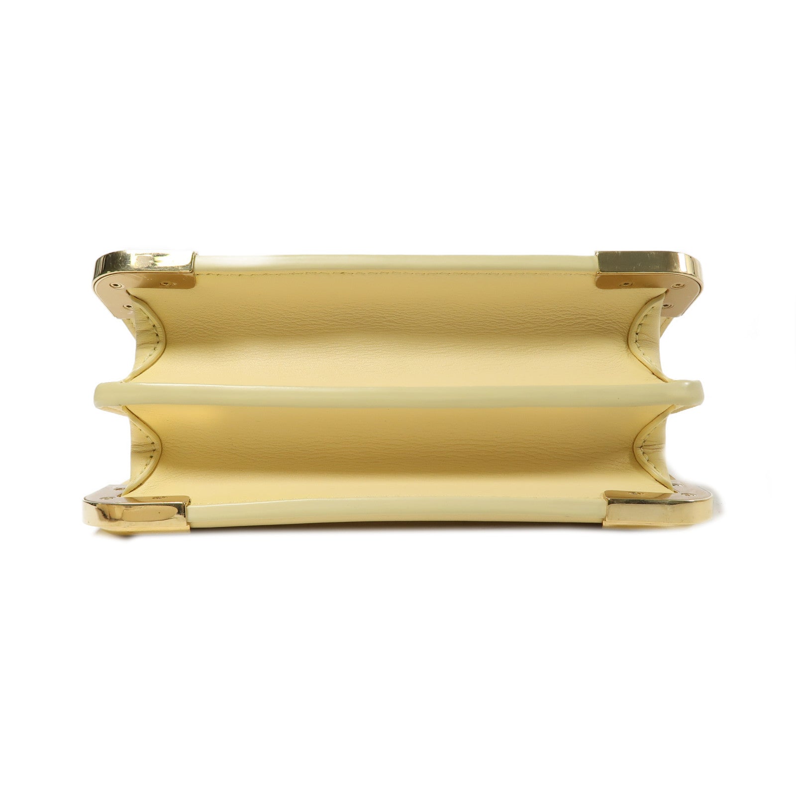 LOUIS VUITTON 【激減優惠】牛皮皮革Mini Dauphine金扣肩背袋黃色