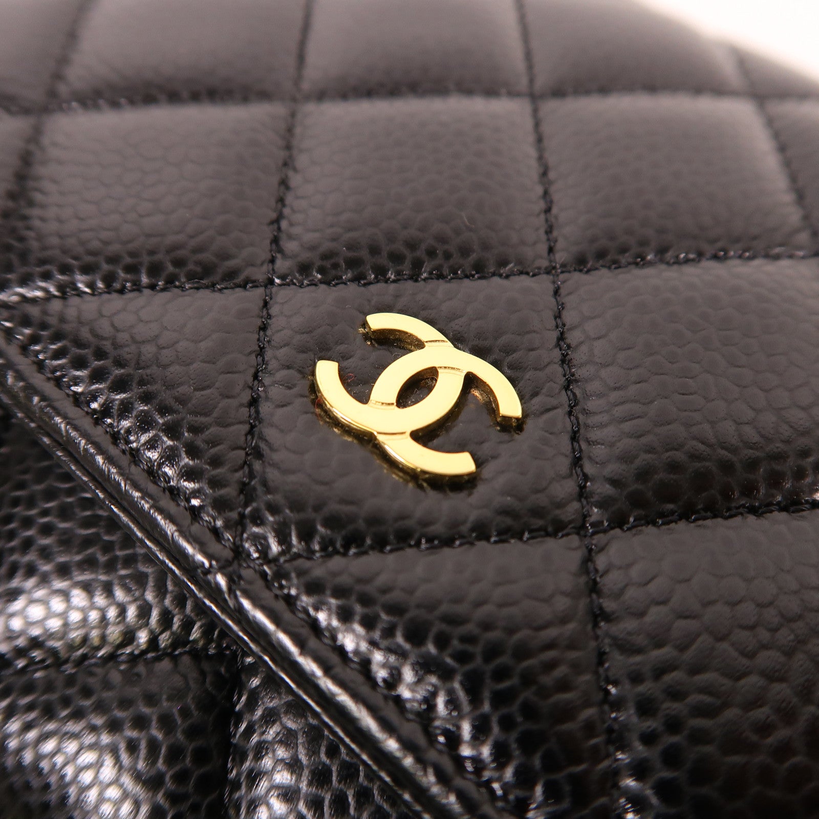 CHANEL 牛皮皮革WOC Wallet On Chain金扣鏈帶肩背袋
