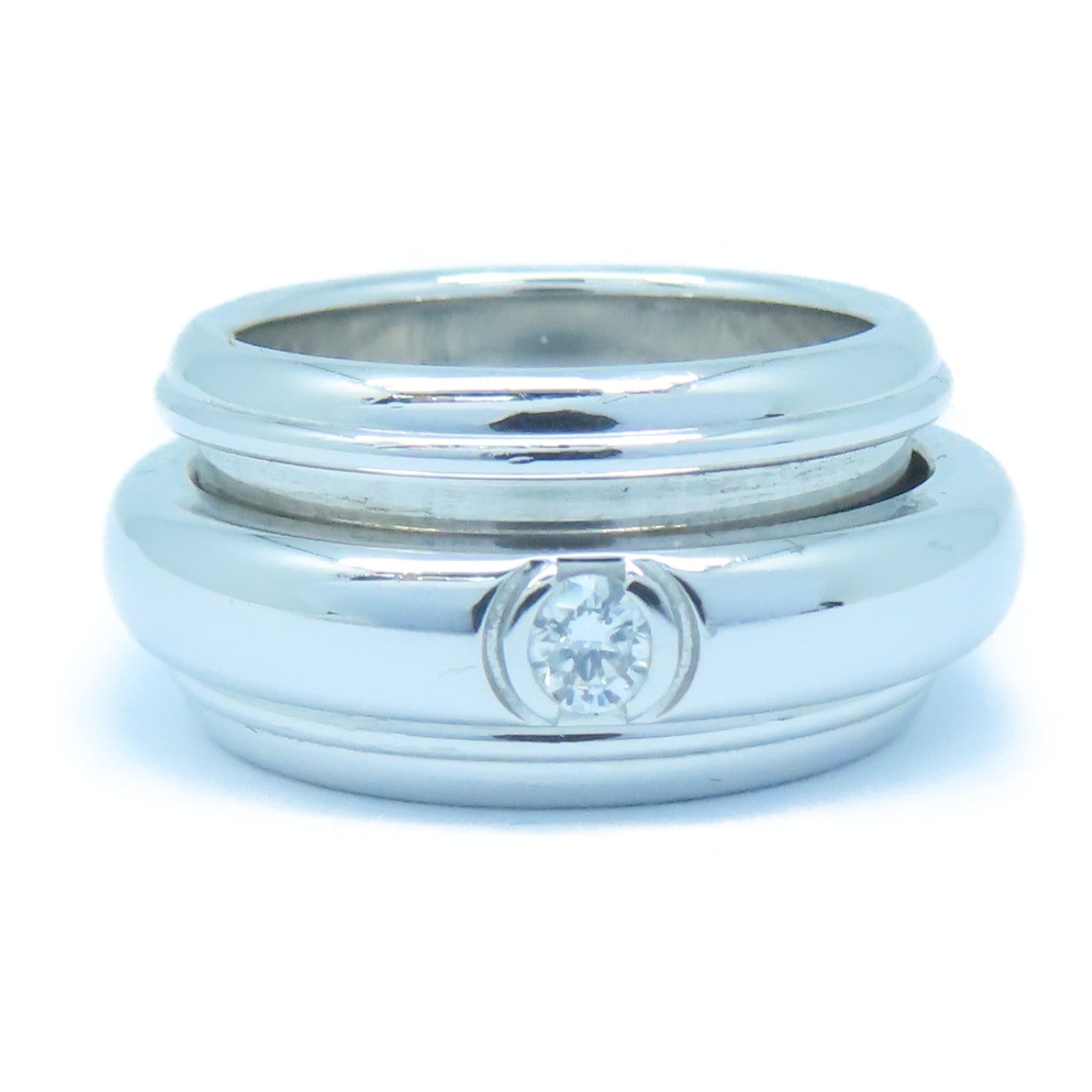 PIAGET **【激減優惠】18K白金Ring戒指US#6/Piaget#52銀色