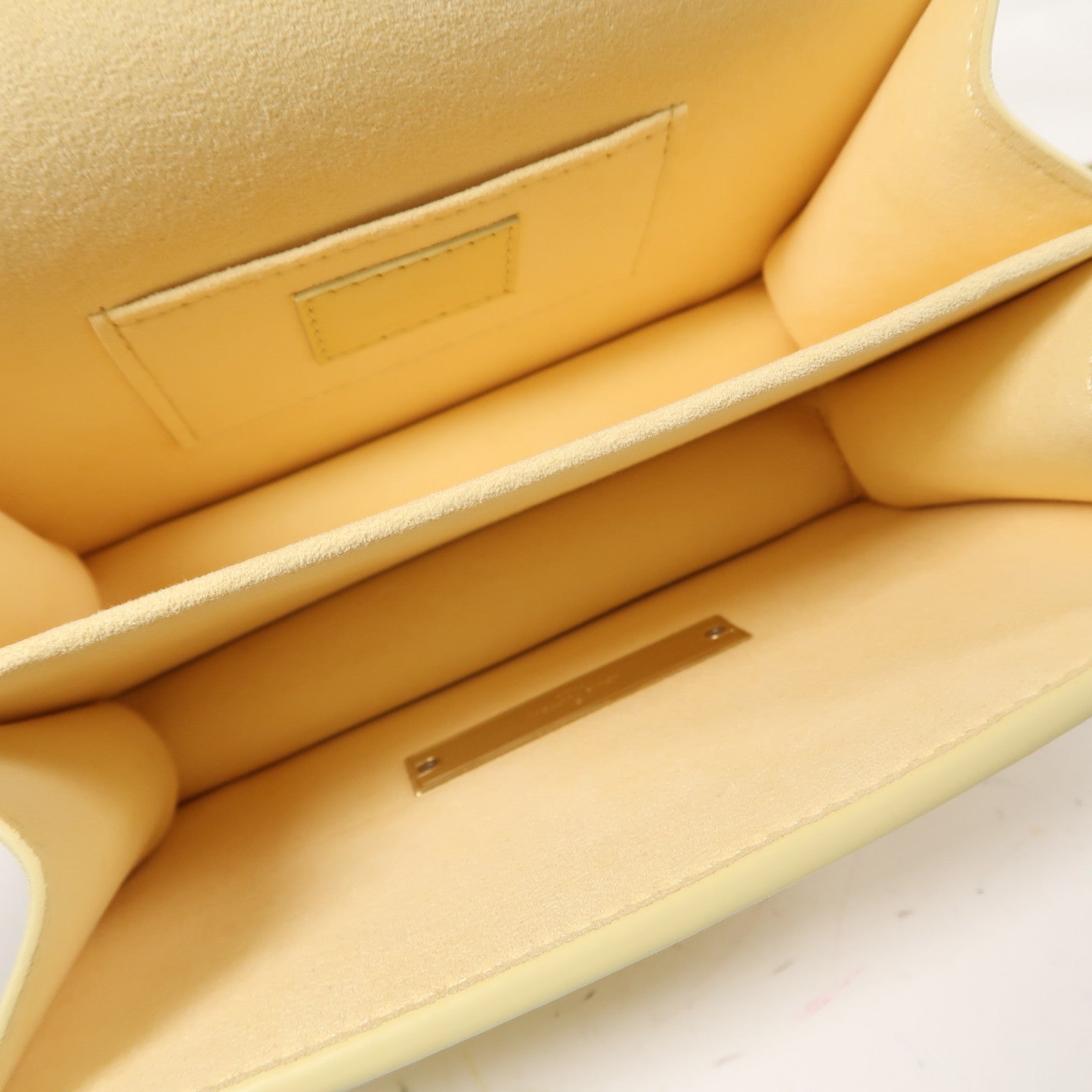 LOUIS VUITTON (PRICE DOWN) LV GHW Mini Dauphine Shoulder Bag M22597 Calfskin Leather Yellow