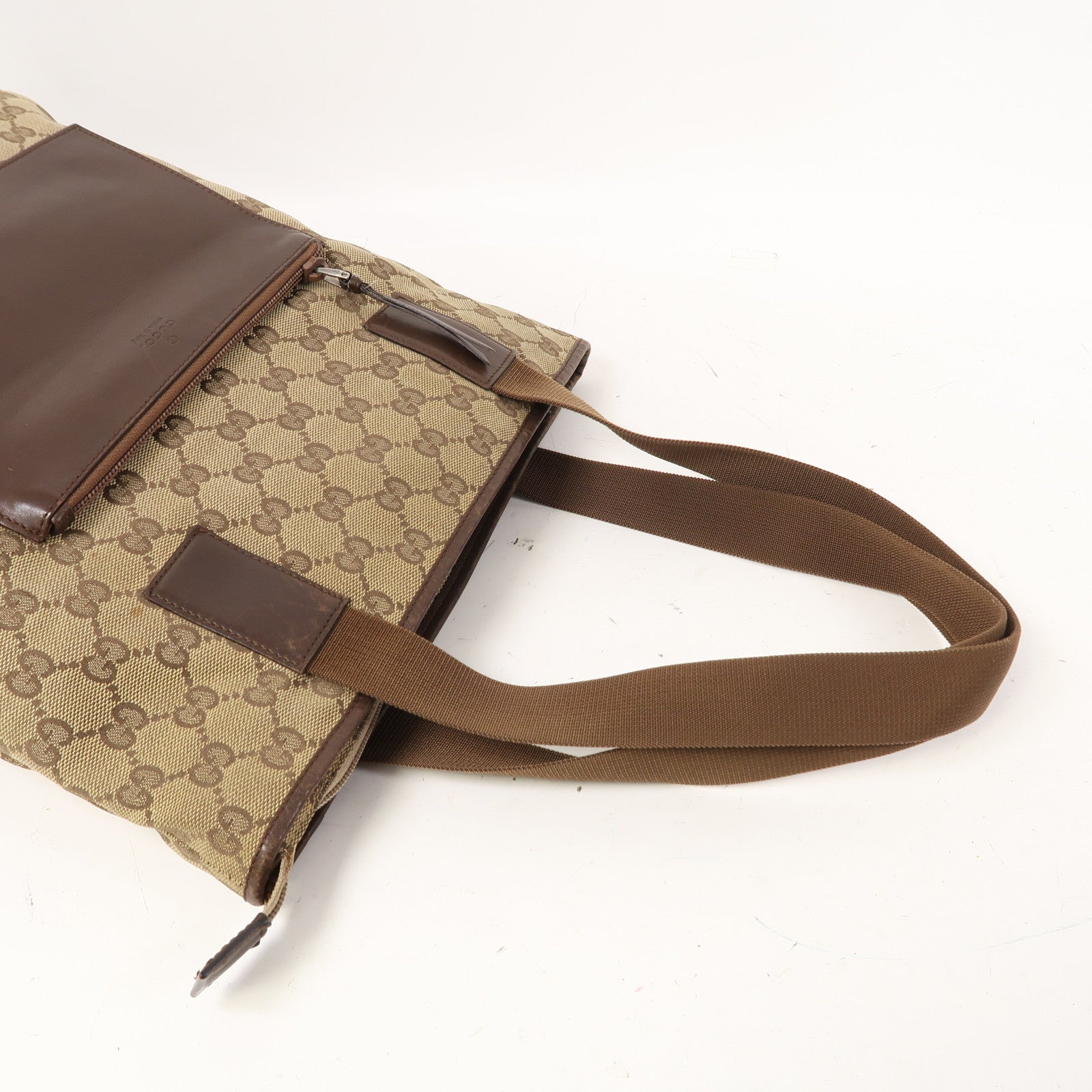 GUCCI 帆布Tote Bag肩背袋啡色