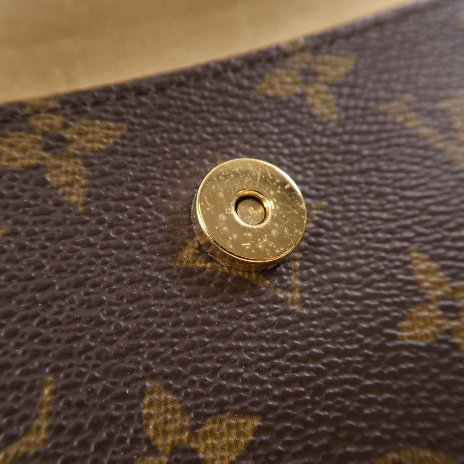 LOUIS VUITTON Monogram Pochette Florentine金扣腰包啡色