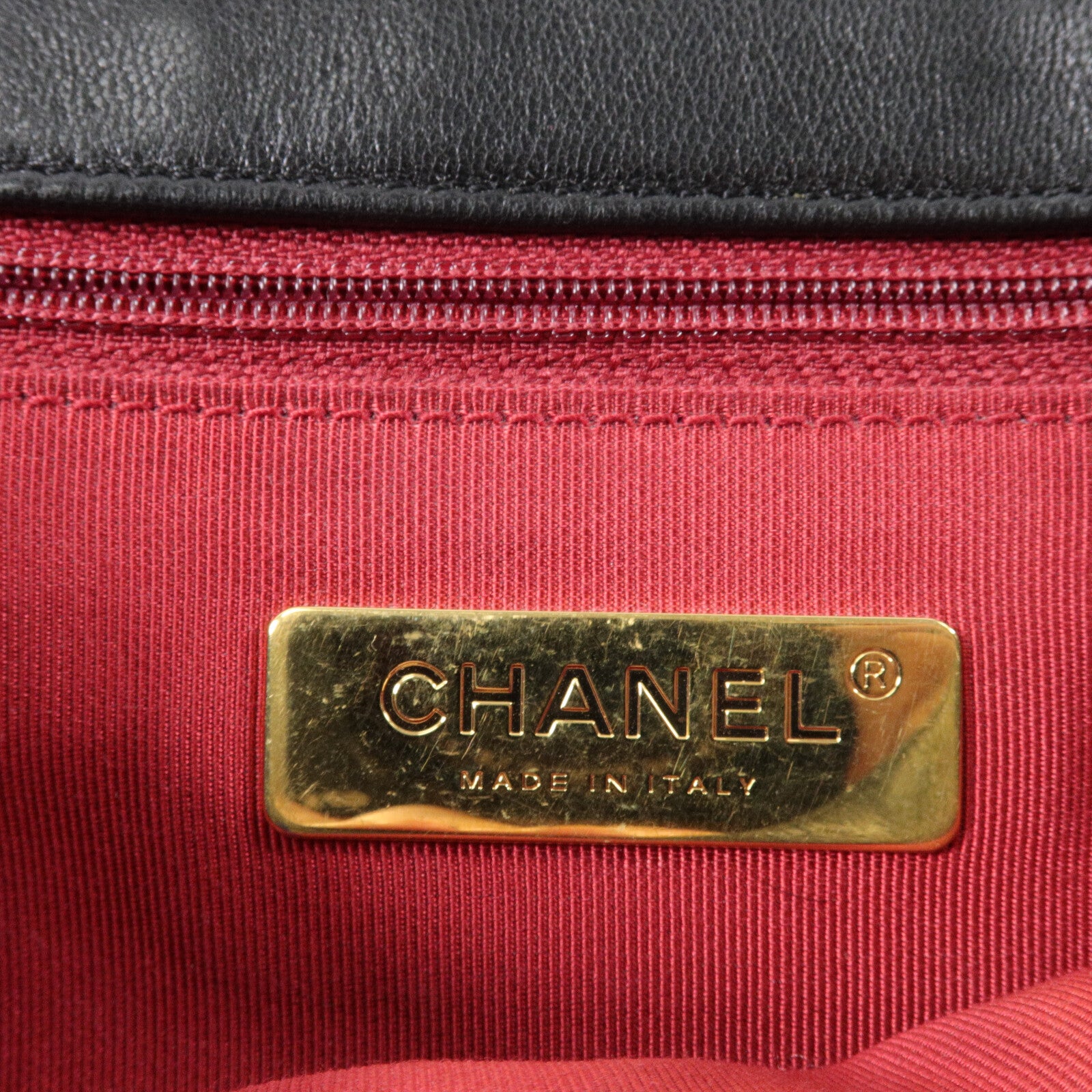 CHANEL 羊皮皮革Chanel 19 Small鏈帶手挽肩背兩用袋