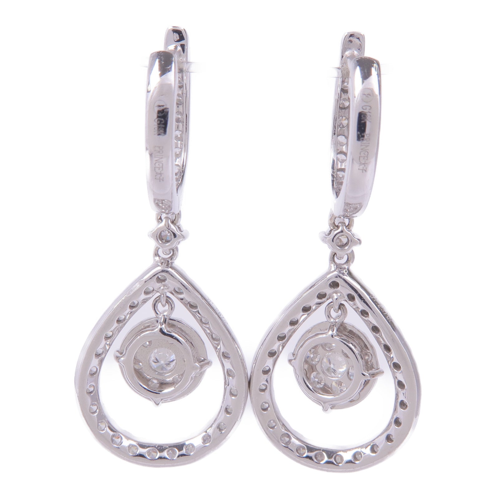 JEWELRY 18K白金Diamond Earrings鑽石耳環