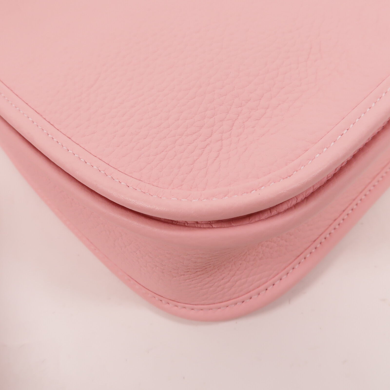 HERMES Clemence皮革Evelyne 23肩背袋Rose Sakura
