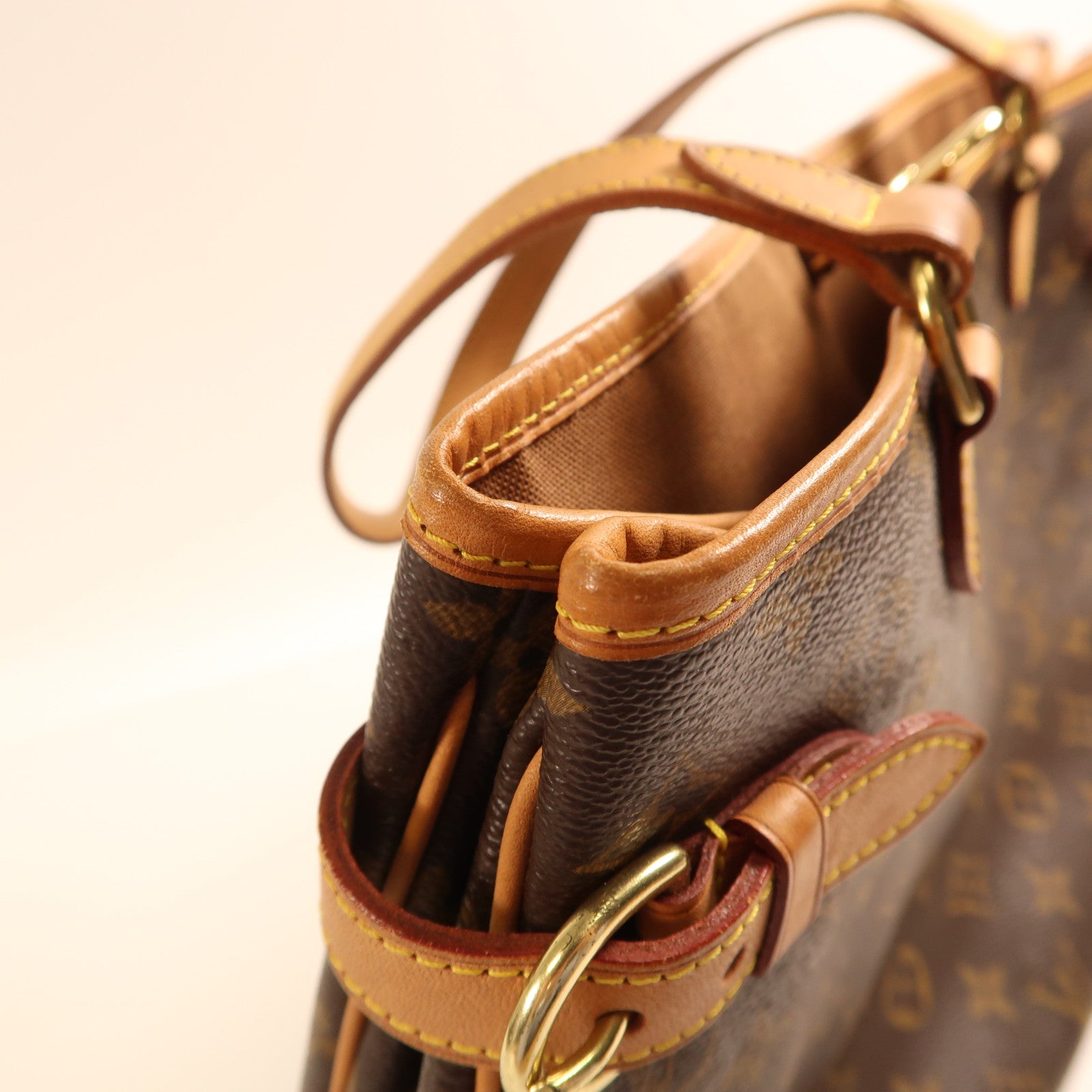 LOUIS VUITTON Monogram Batignolles Horizontal金扣肩背袋棕色