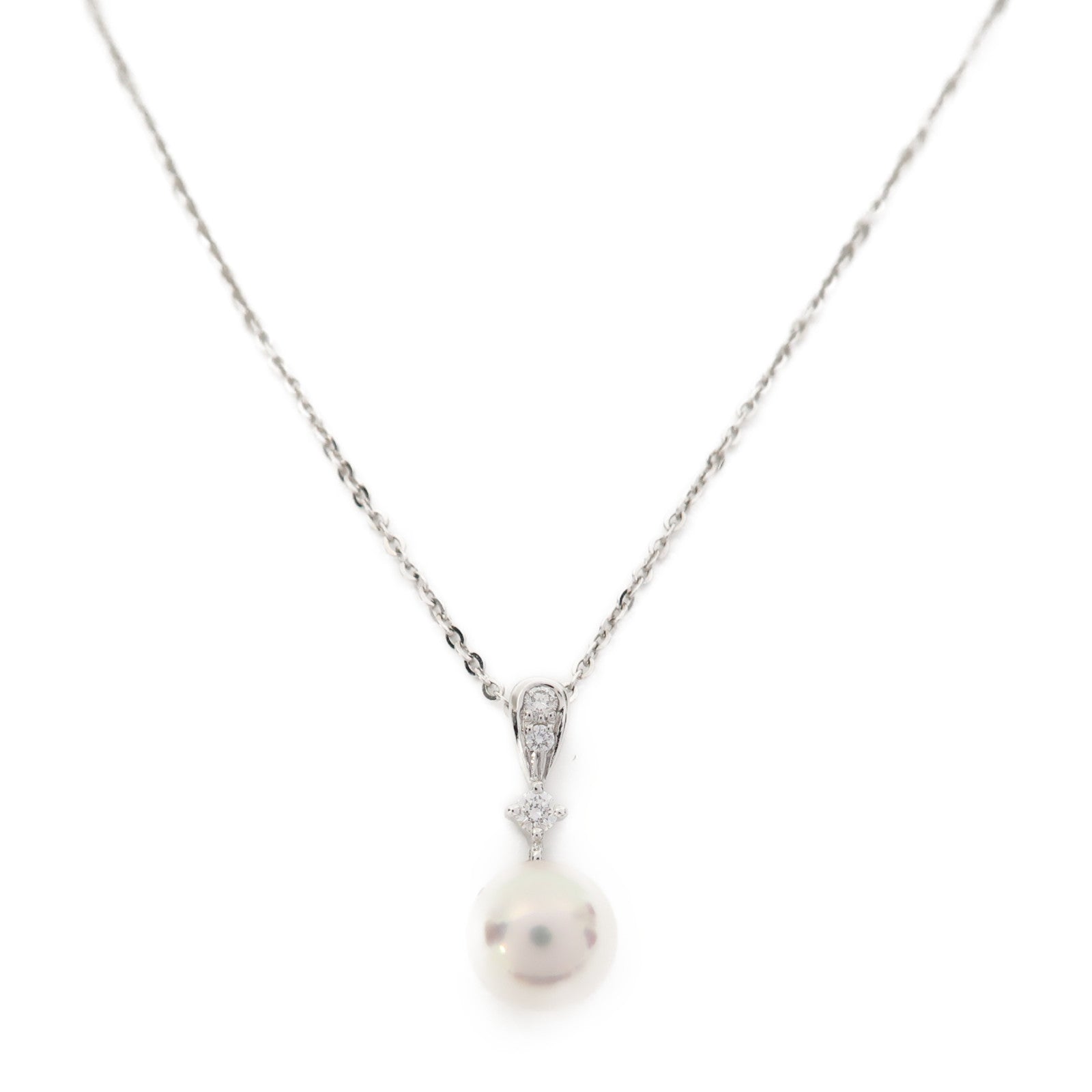 MIKIMOTO 18K白金Necklace項鍊