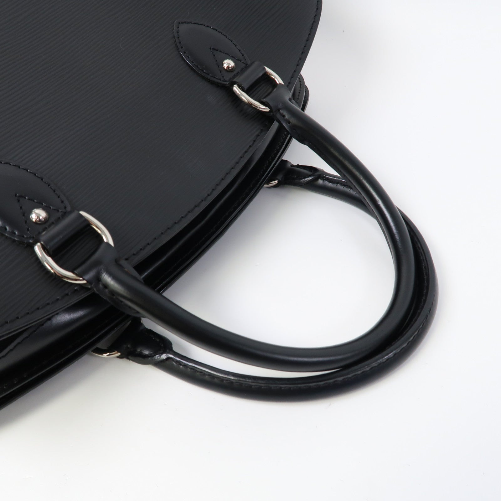 LOUIS VUITTON 【激減優惠】Epi Pont-Neuf PM Bag銀扣手挽袋黑色